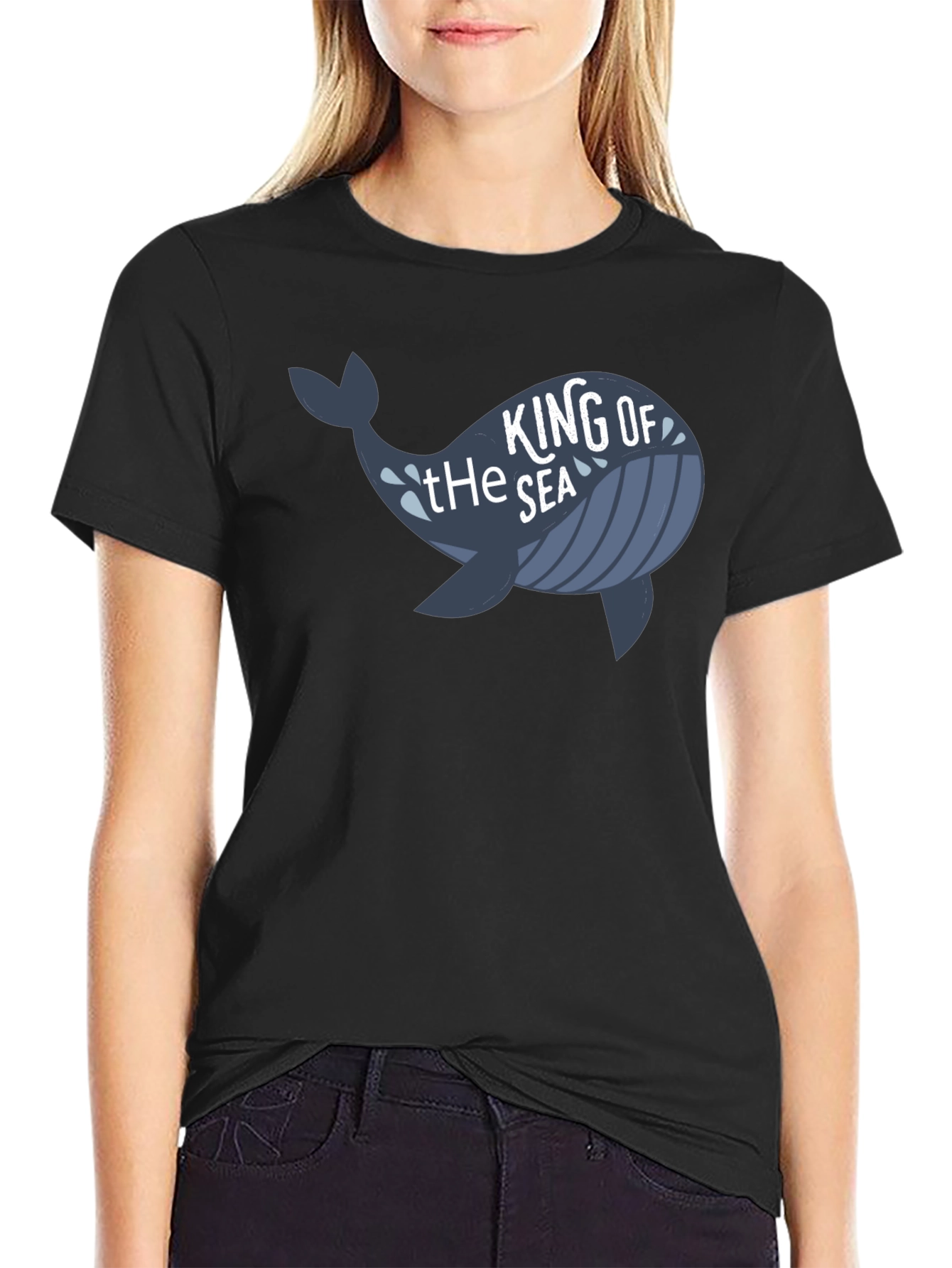 King of the Sea Whale Graphic T-Shirt