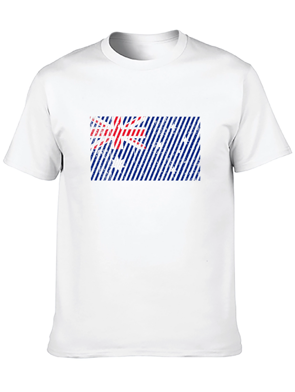 Australian Flag Graphic Print Black T-Shirt