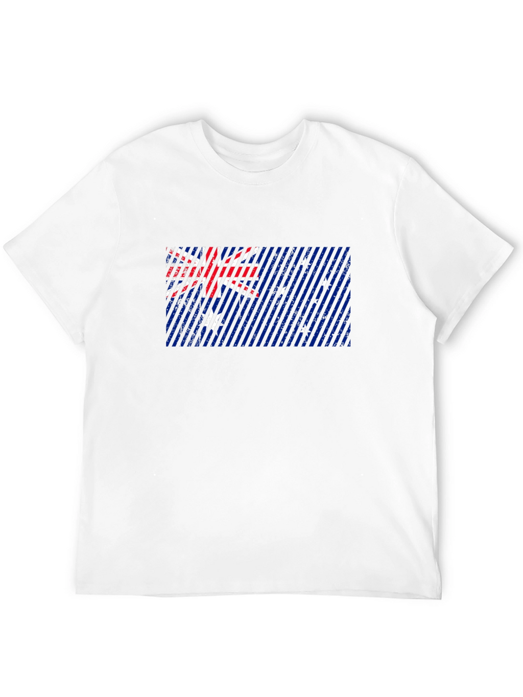 Australian Flag Graphic Print Black T-Shirt