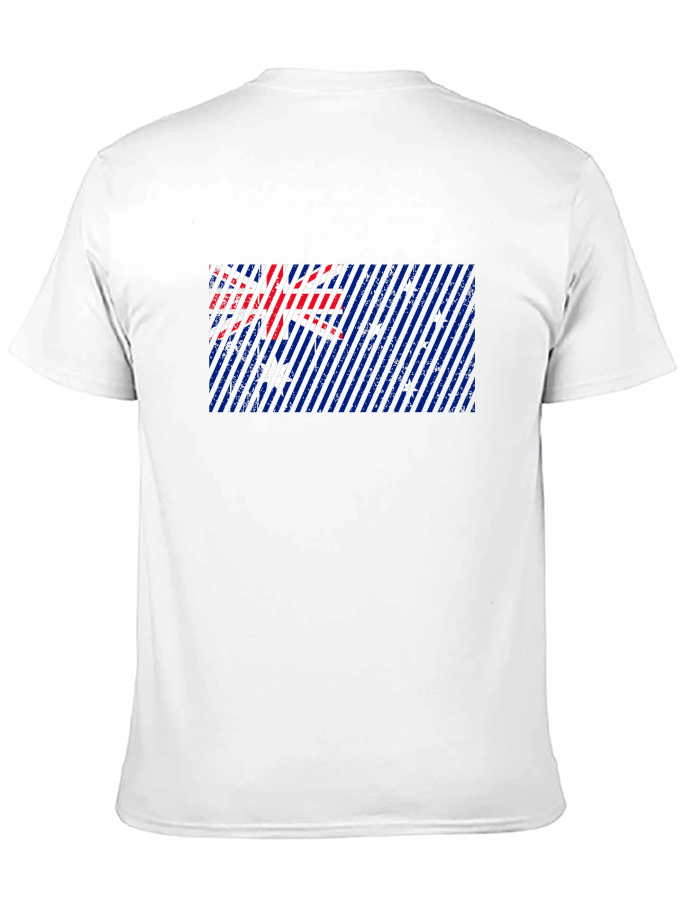 Australian Flag Graphic Print Black T-Shirt