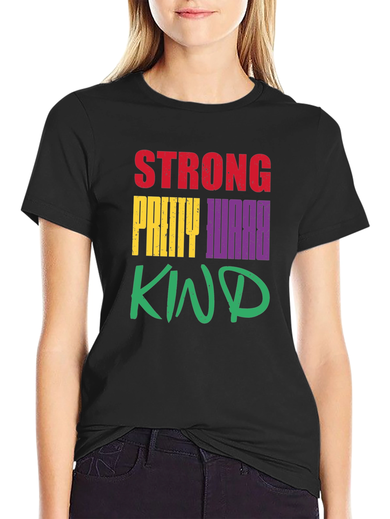 Strong Pretty Worthy Kind Graphic T-Shirt