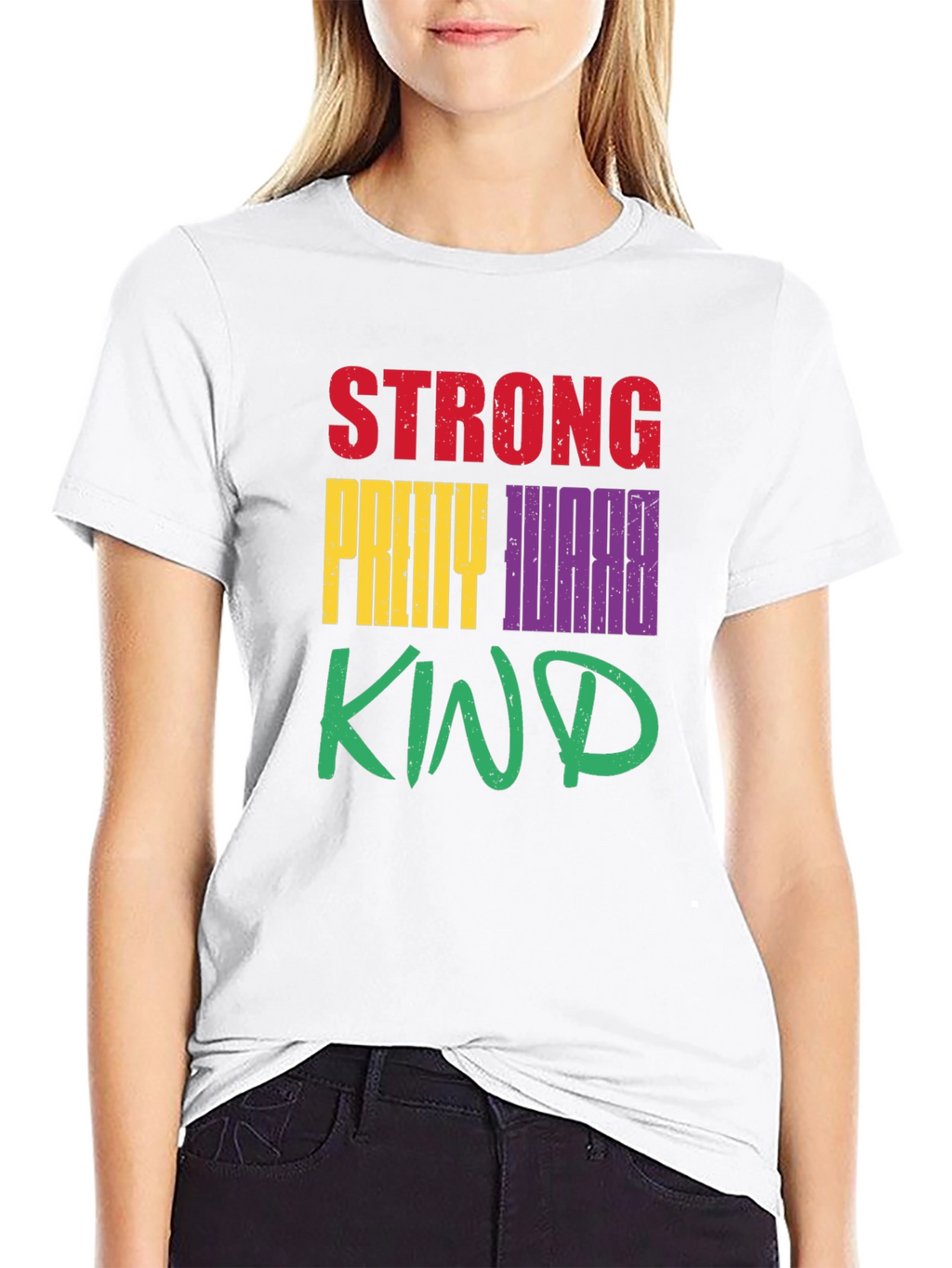 Strong Pretty Worthy Kind Graphic T-Shirt
