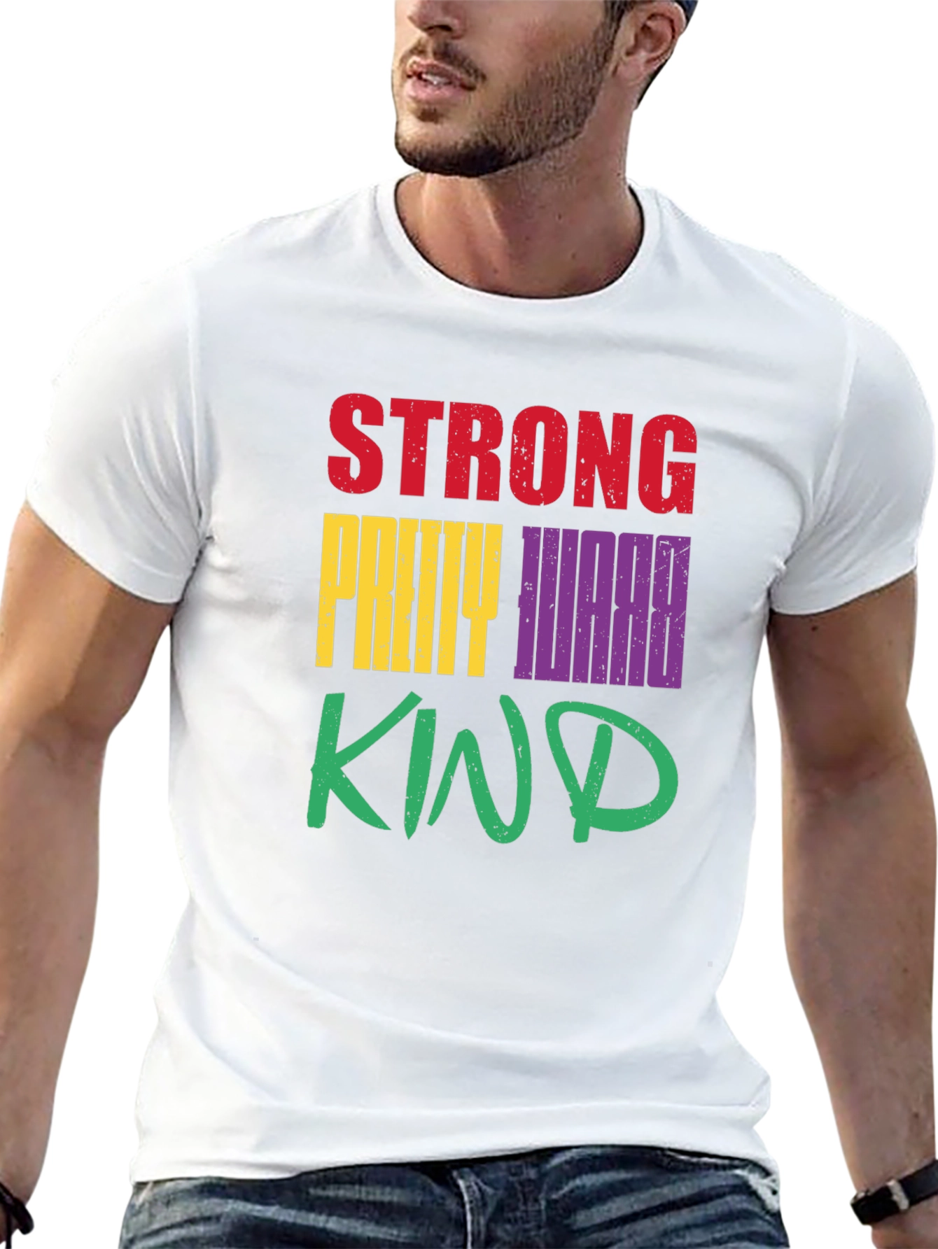 Strong Pretty Worthy Kind Graphic T-Shirt