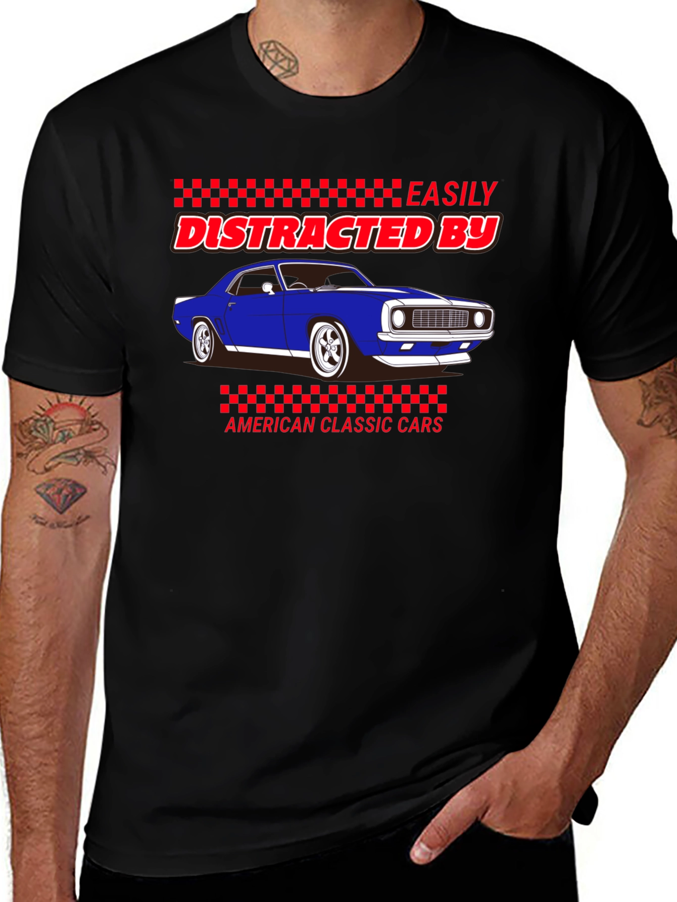 Distracted By Classic Cars T-Shirt