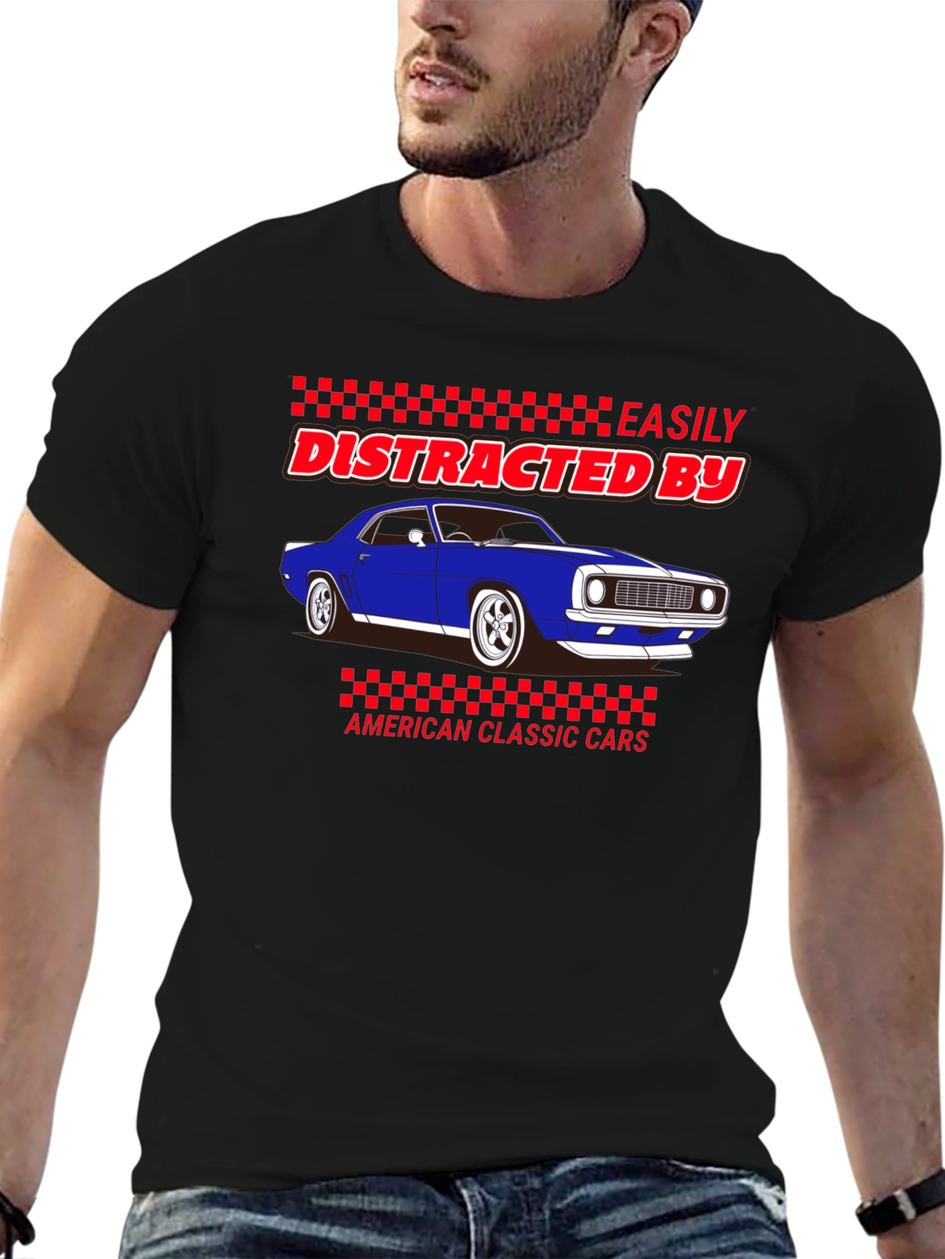 Distracted By Classic Cars T-Shirt