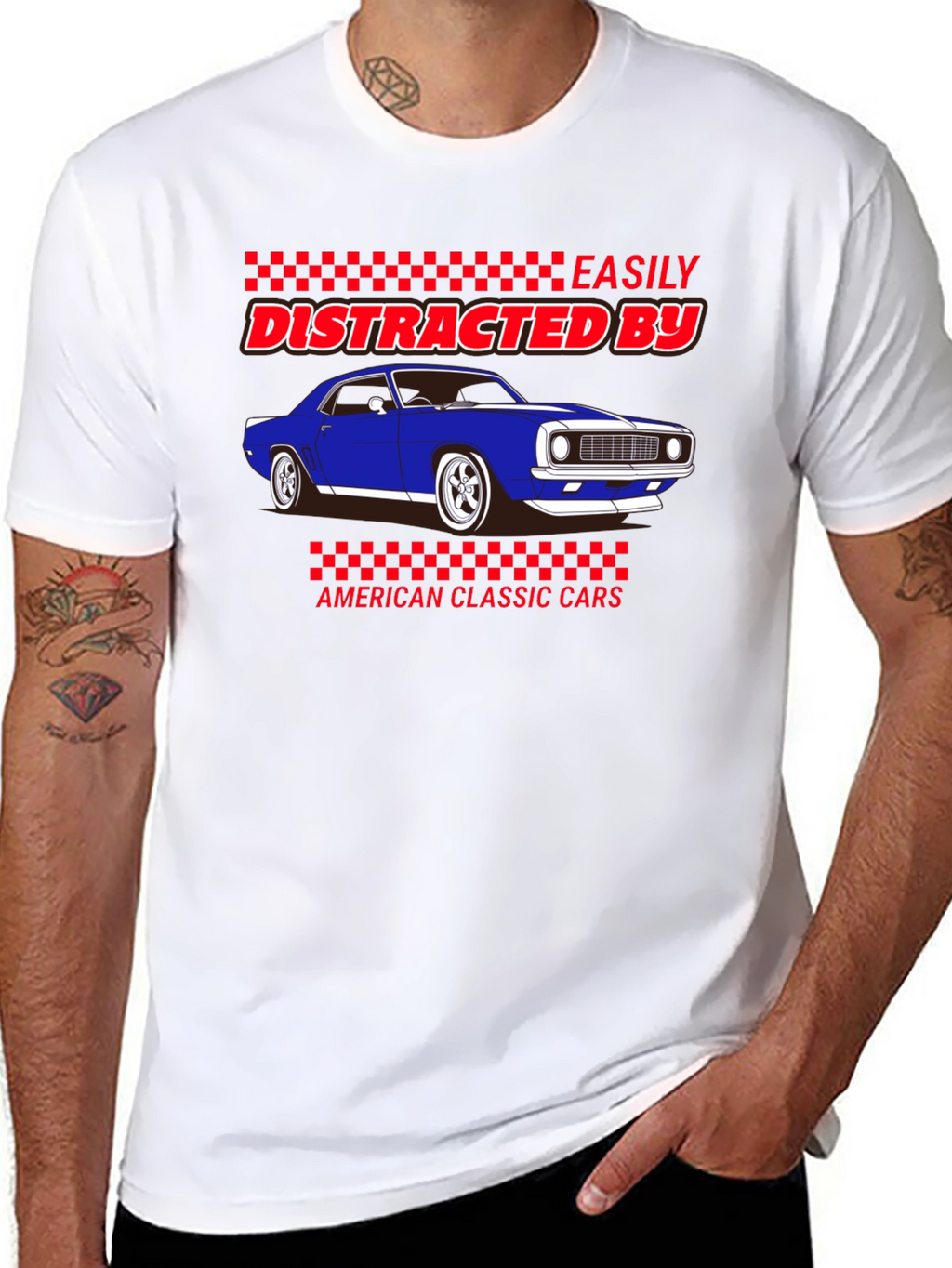 Distracted By Classic Cars T-Shirt