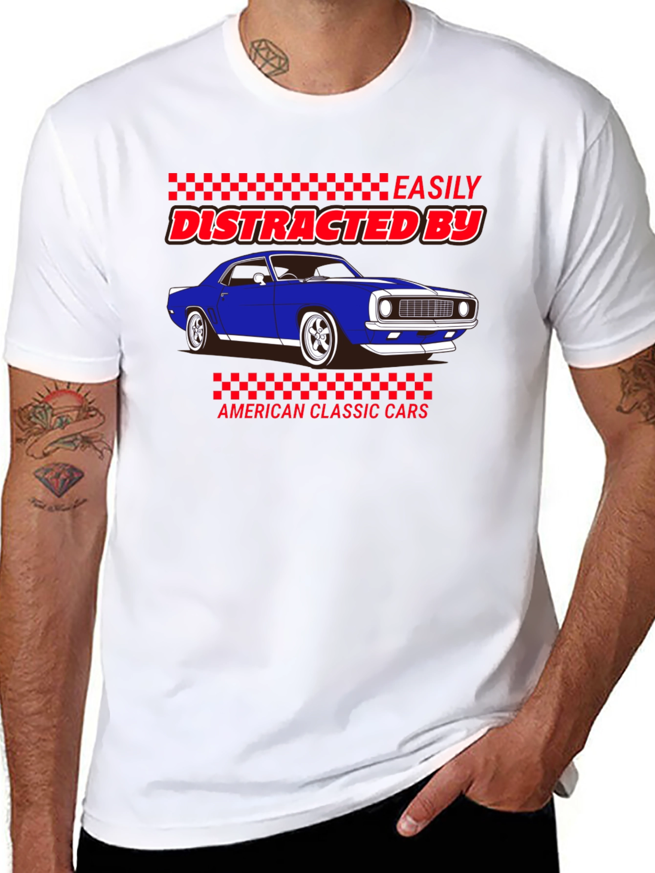 Distracted By Classic Cars T-Shirt