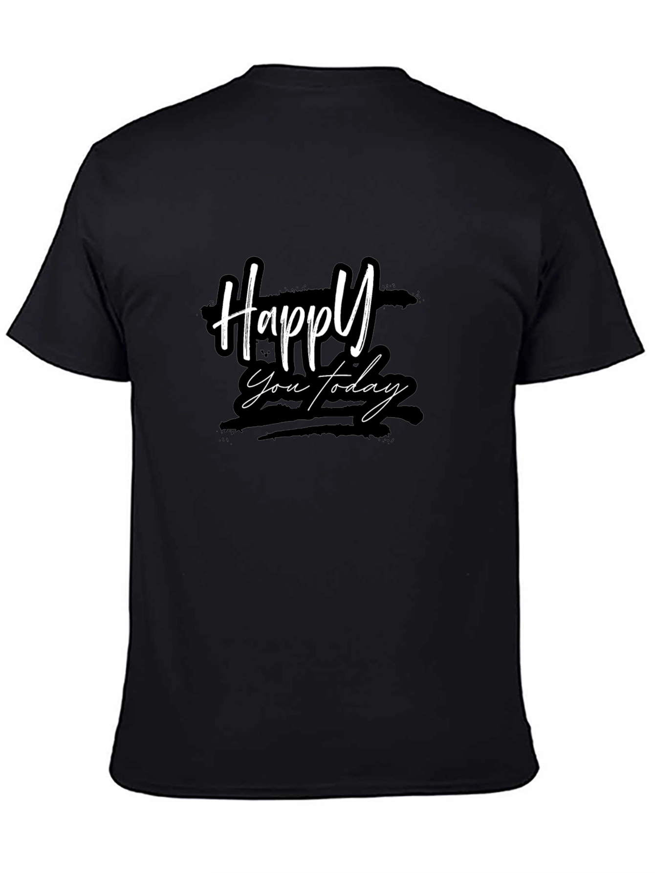 Happy You Today Black Graphic Tee