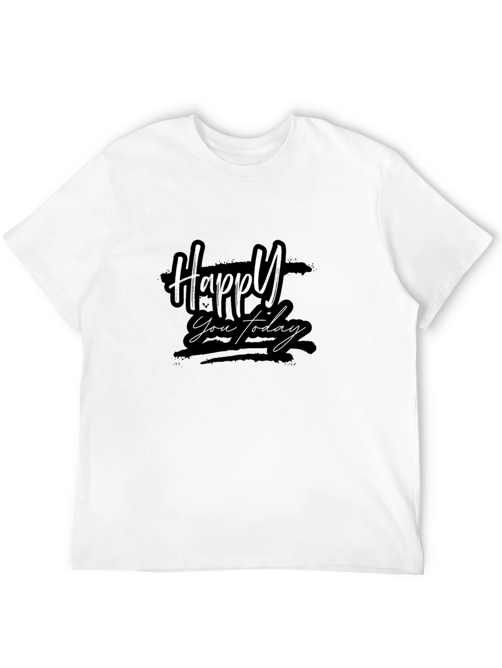 Happy You Today Black Graphic Tee