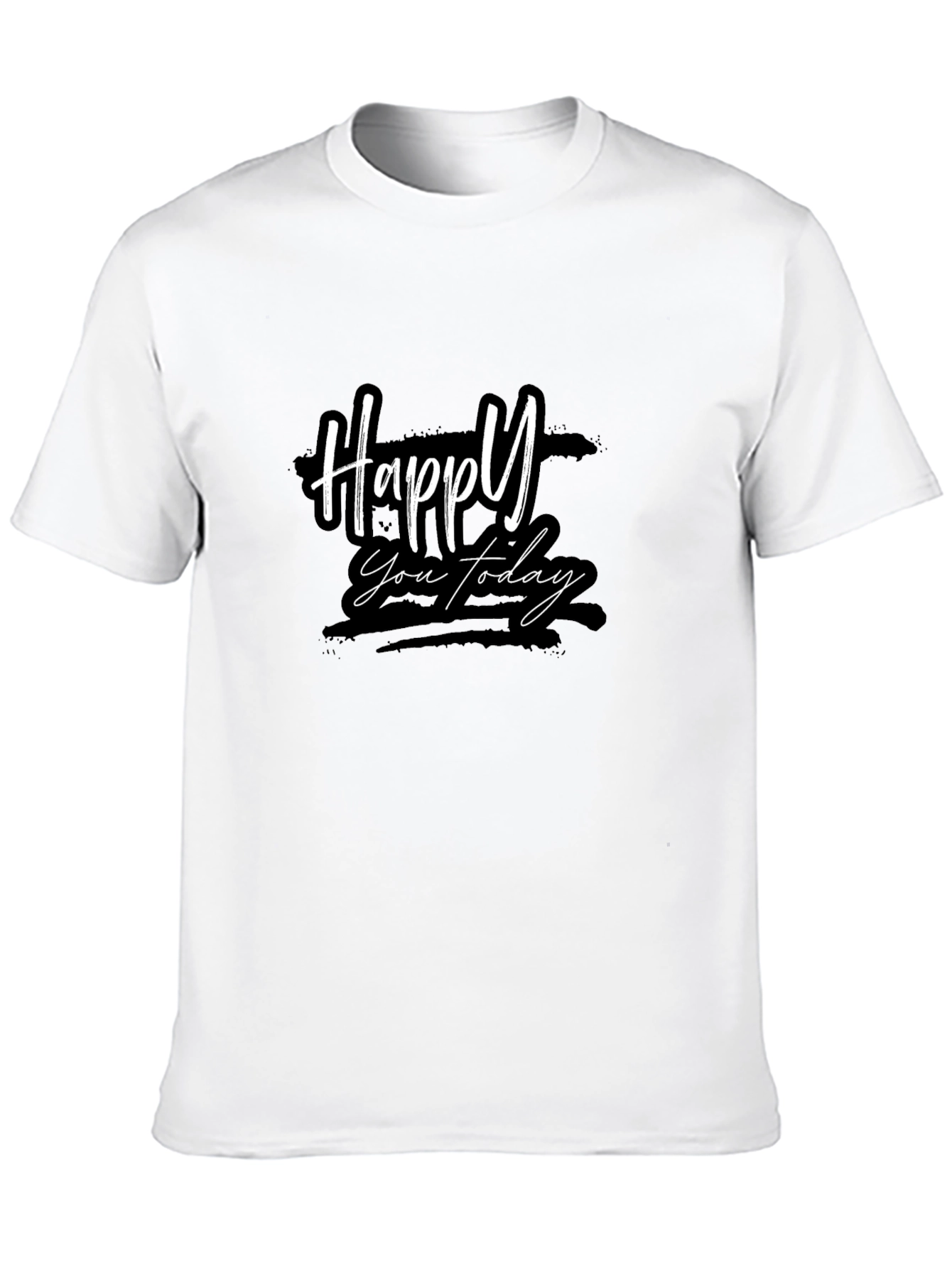 Happy You Today Black Graphic Tee
