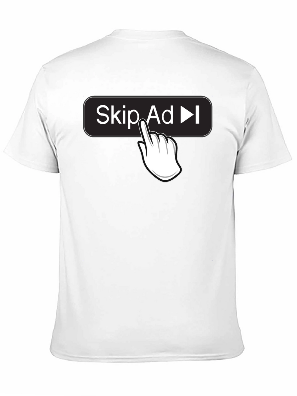 Skip Ad Funny Humor Novelty T-Shirt