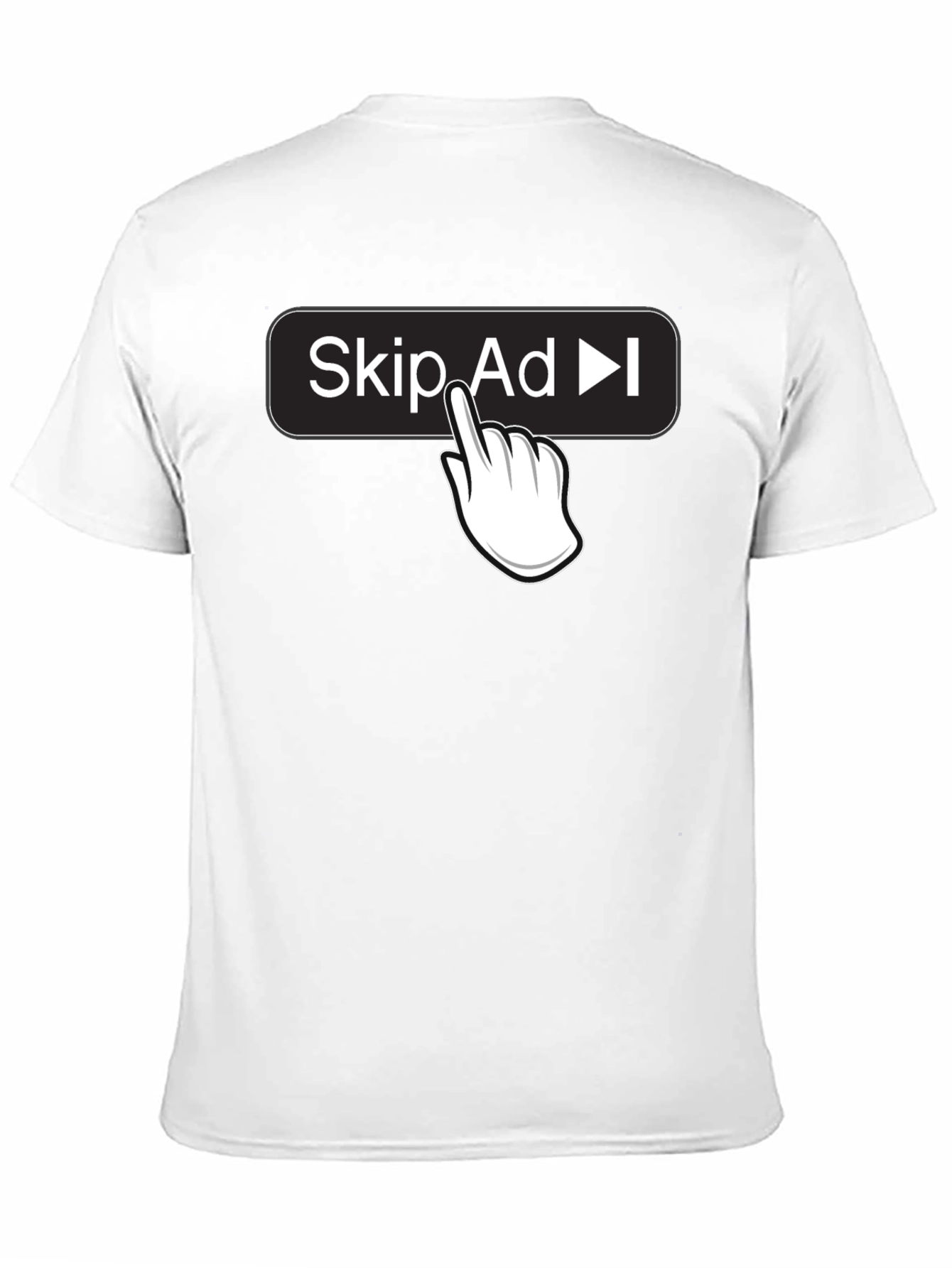 Skip Ad Funny Humor Novelty T-Shirt