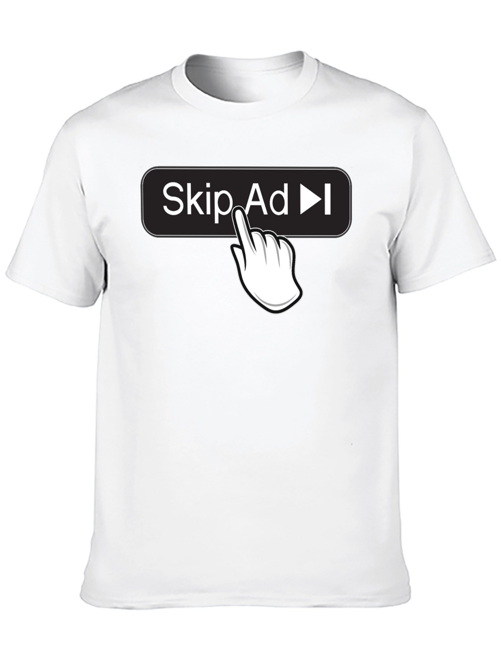 Skip Ad Funny Humor Novelty T-Shirt