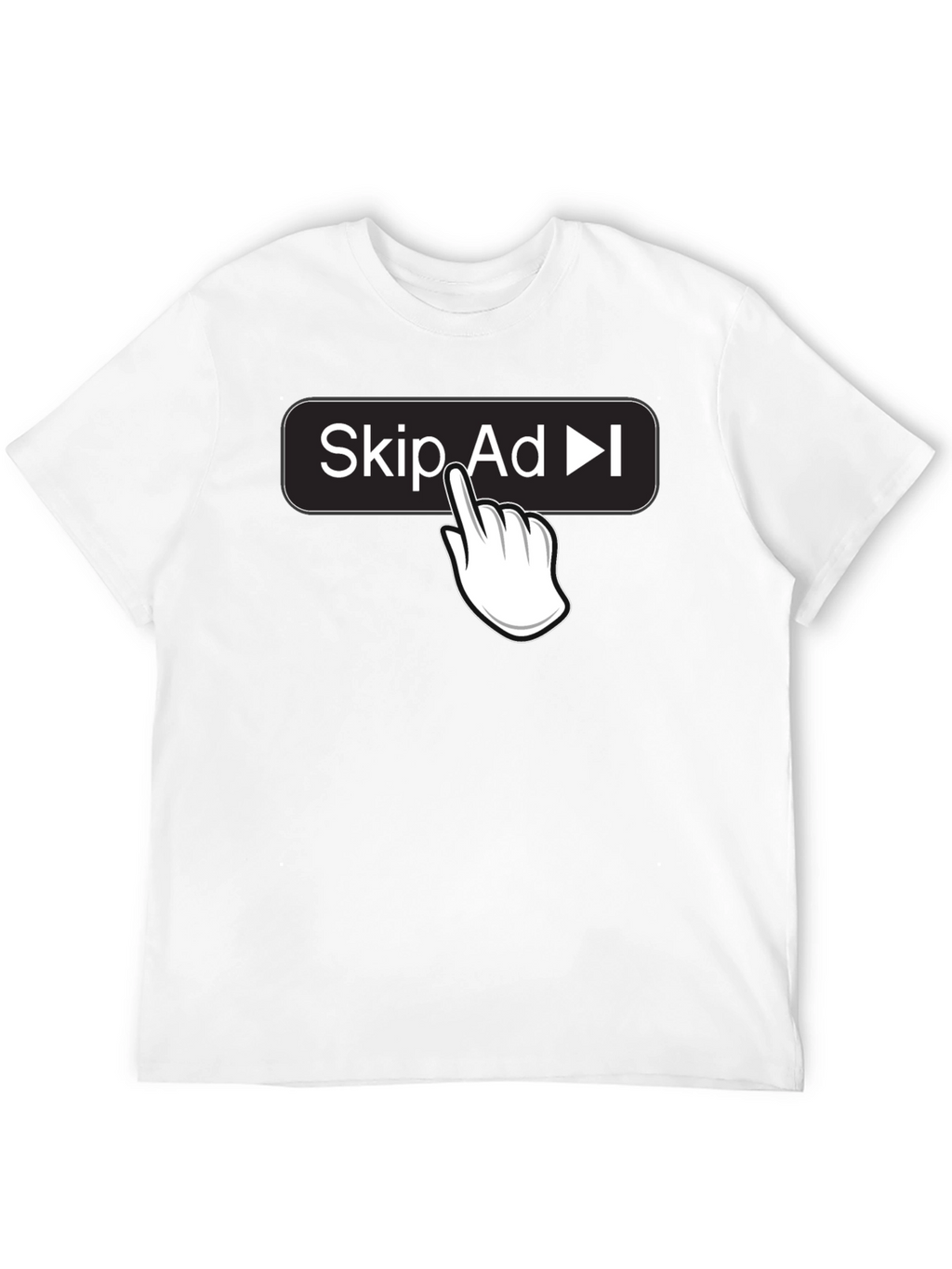 Skip Ad Funny Humor Novelty T-Shirt