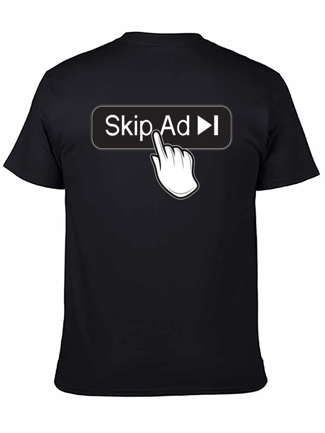 Skip Ad Funny Humor Novelty T-Shirt