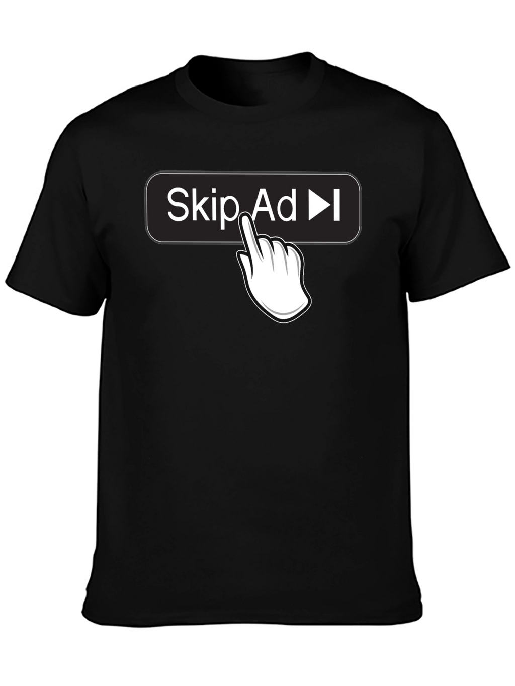 Skip Ad Funny Humor Novelty T-Shirt