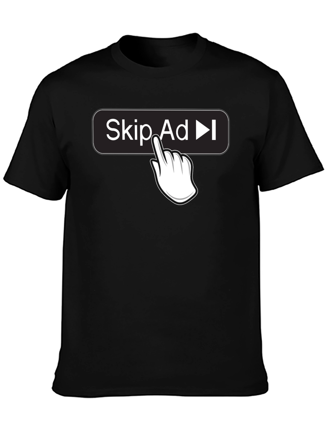 Skip Ad Funny Humor Novelty T-Shirt
