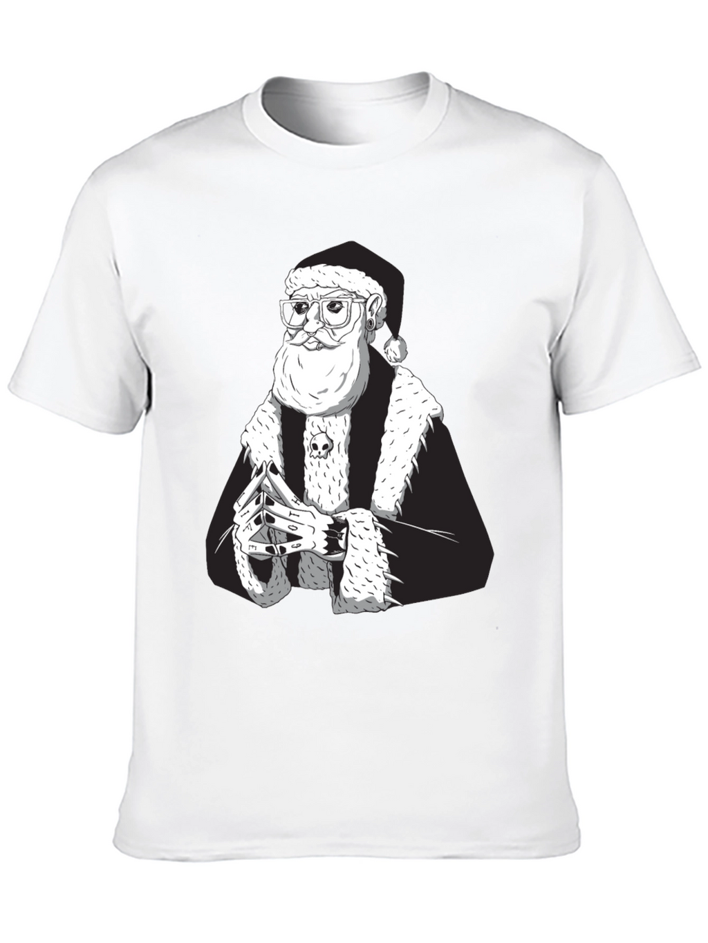 Cool Santa Black T-Shirt