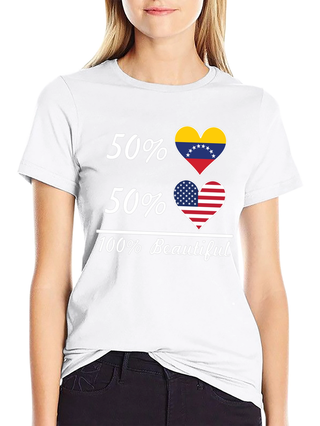 50% Venezuela 50% USA 100% Beautiful T-Shirt