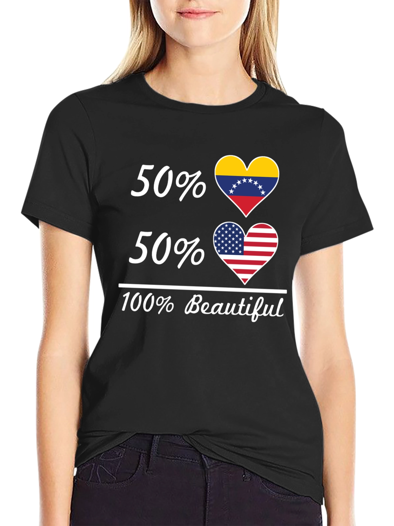 50% Venezuela 50% USA 100% Beautiful T-Shirt