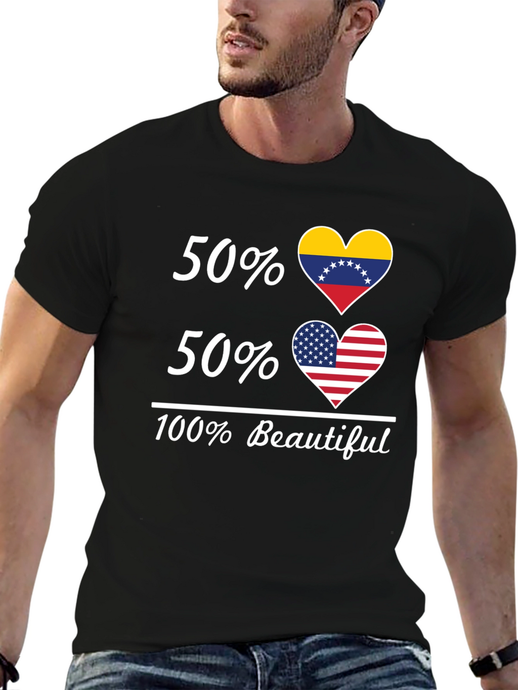 50% Venezuela 50% USA 100% Beautiful T-Shirt