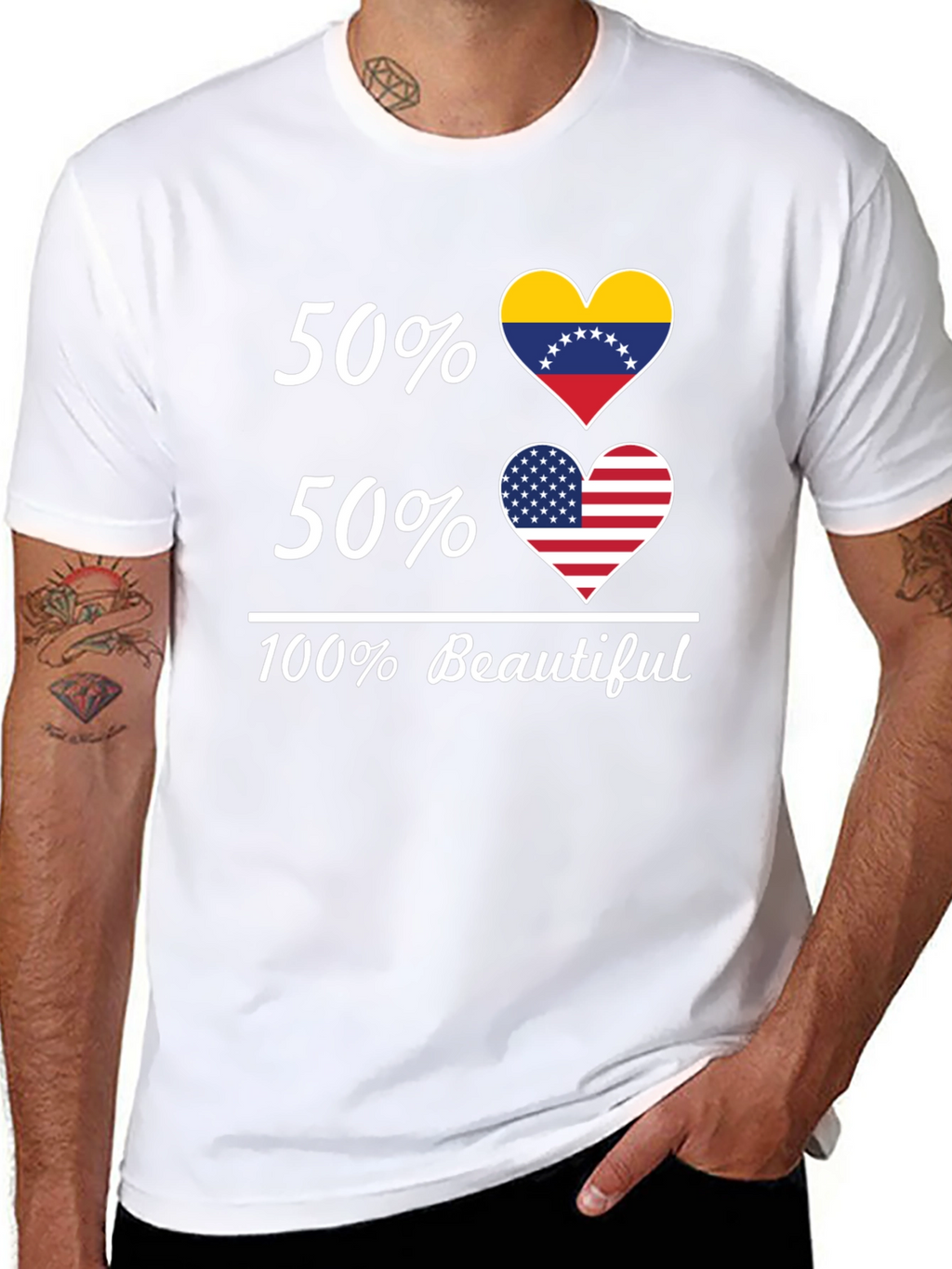 50% Venezuela 50% USA 100% Beautiful T-Shirt