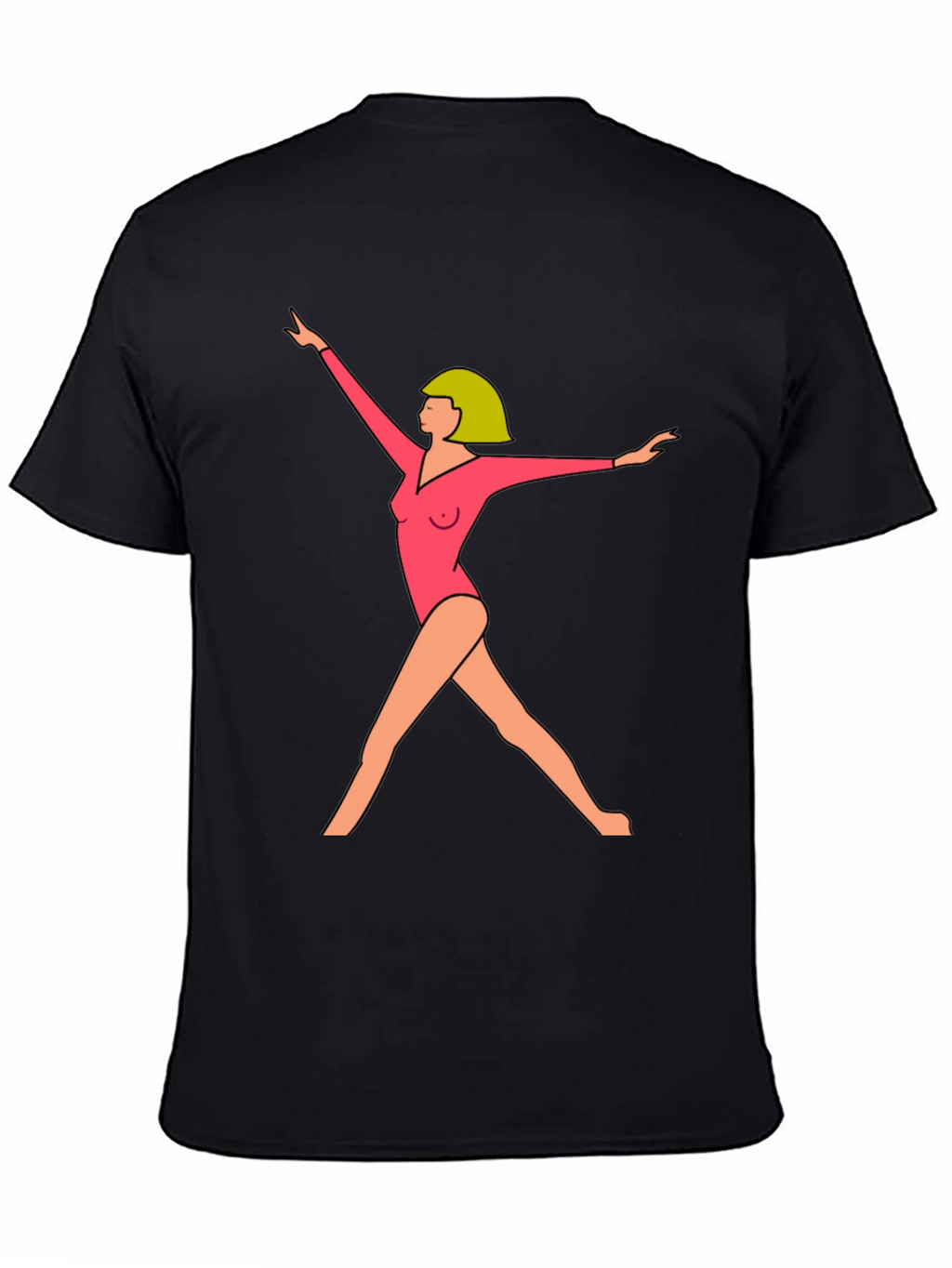Gymnast Graphic Tee - Modern Artistic Design