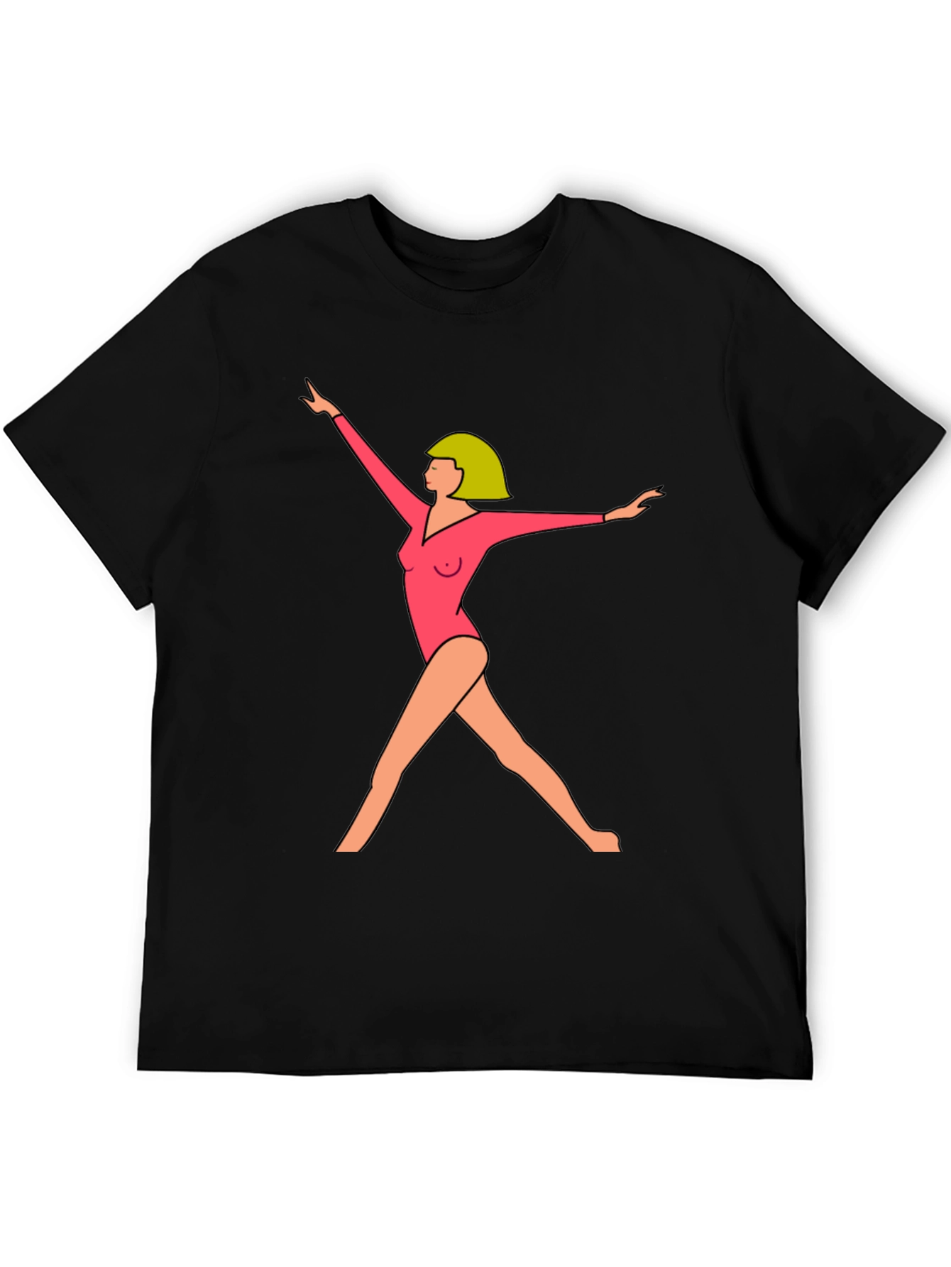 Gymnast Graphic Tee - Modern Artistic Design