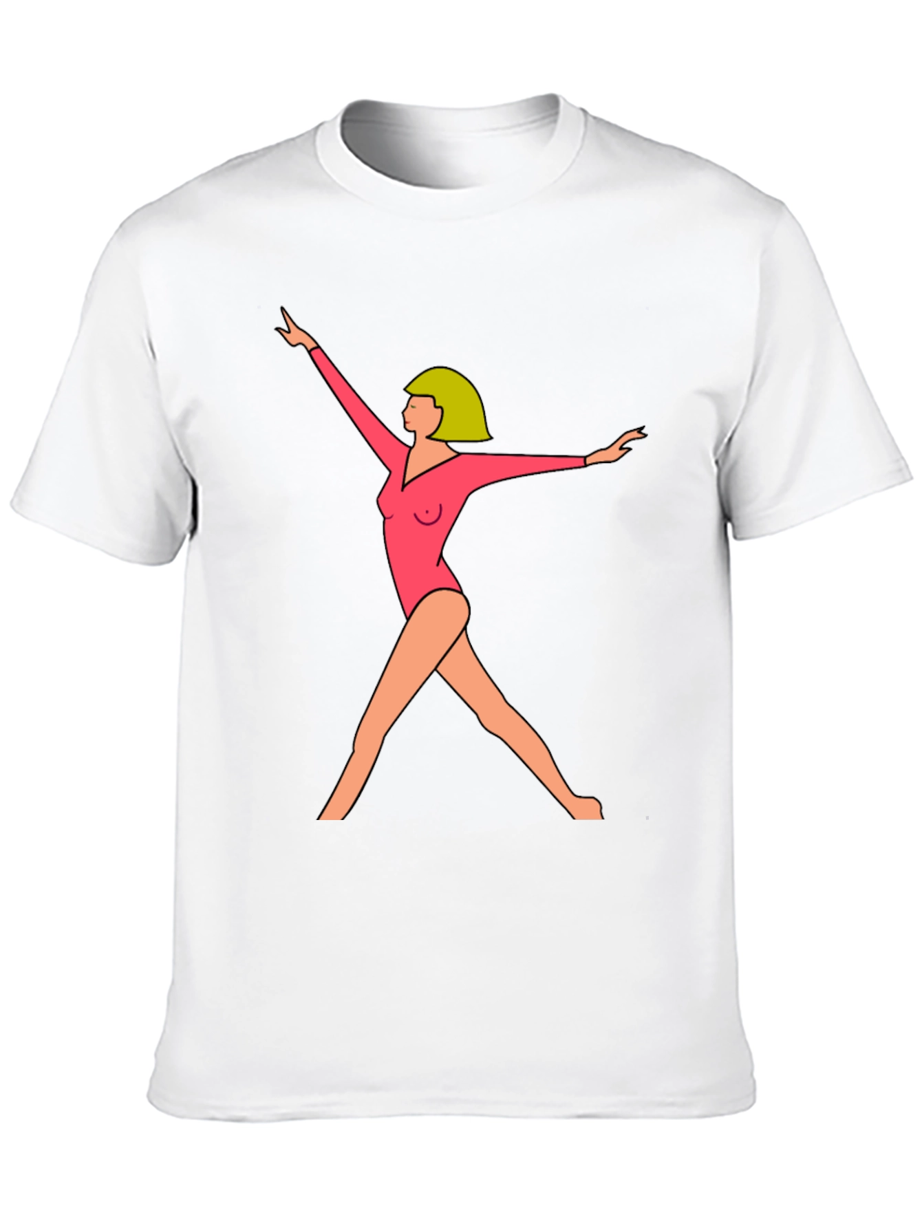 Gymnast Graphic Tee - Modern Artistic Design