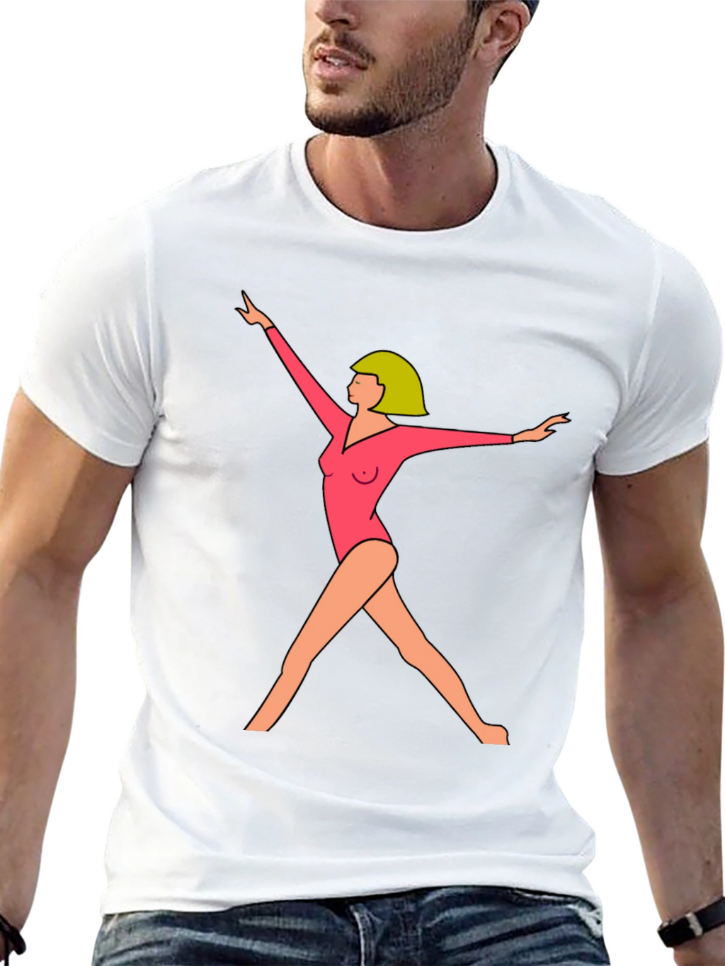 Gymnast Graphic Tee - Modern Artistic Design