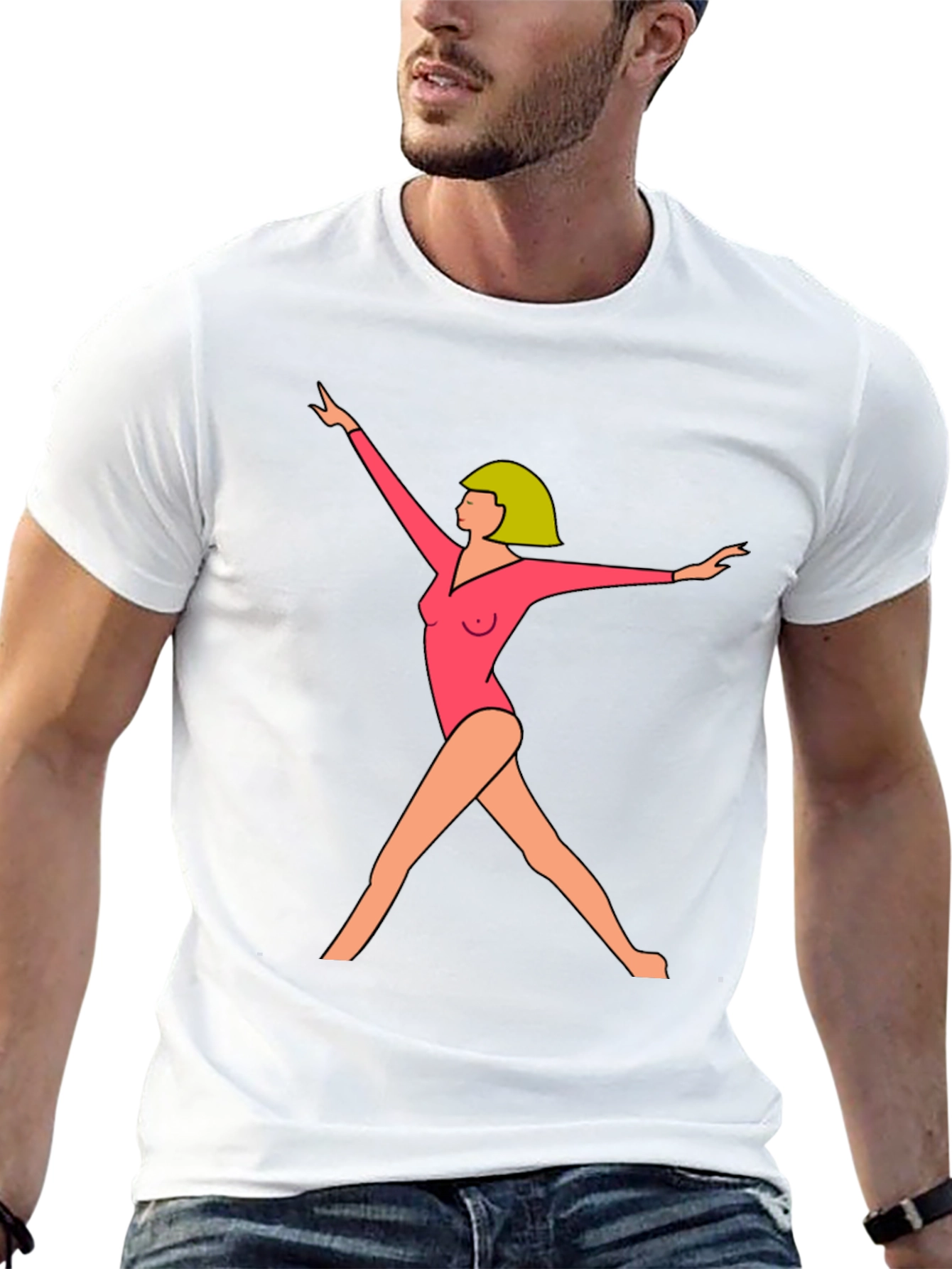 Gymnast Graphic Tee - Modern Artistic Design