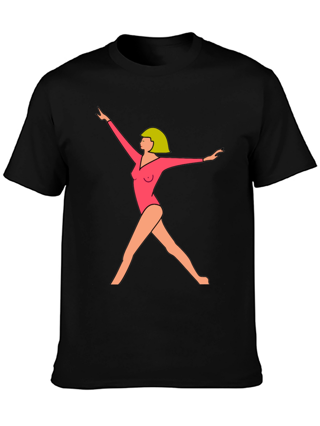 Gymnast Graphic Tee - Modern Artistic Design