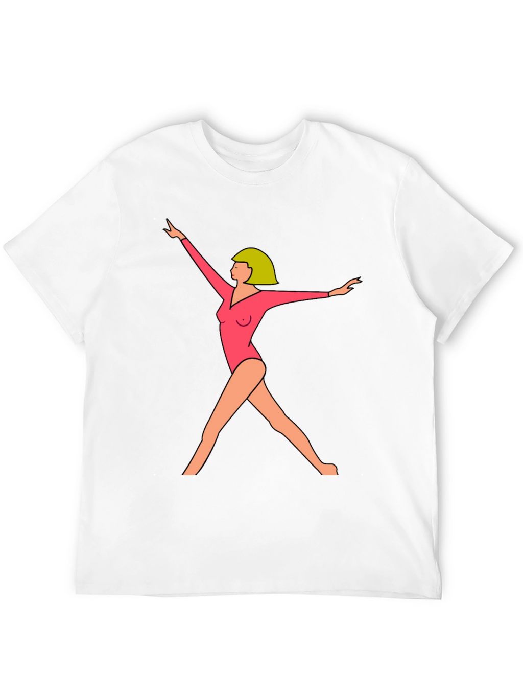 Gymnast Graphic Tee - Modern Artistic Design