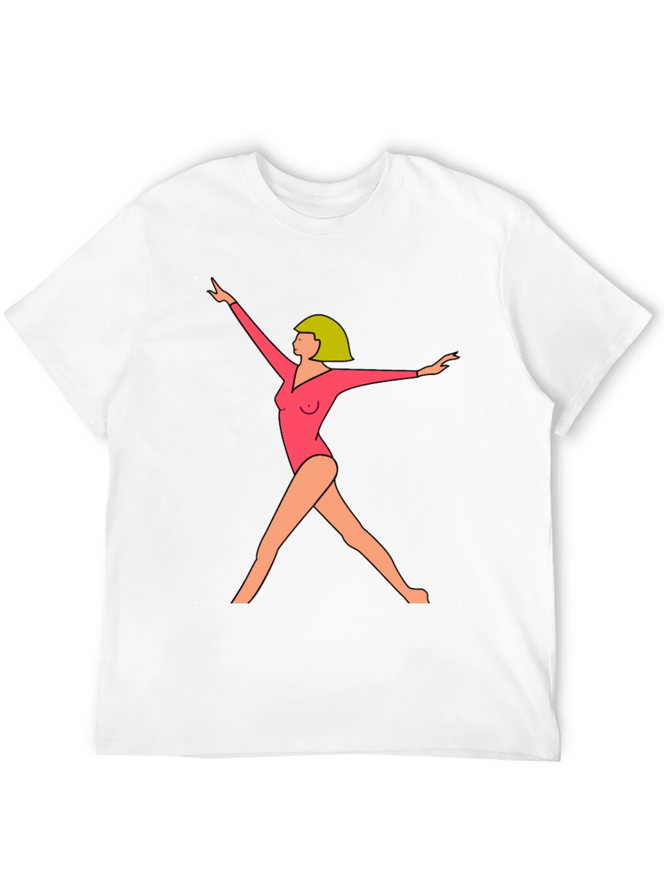 Gymnast Graphic Tee - Modern Artistic Design