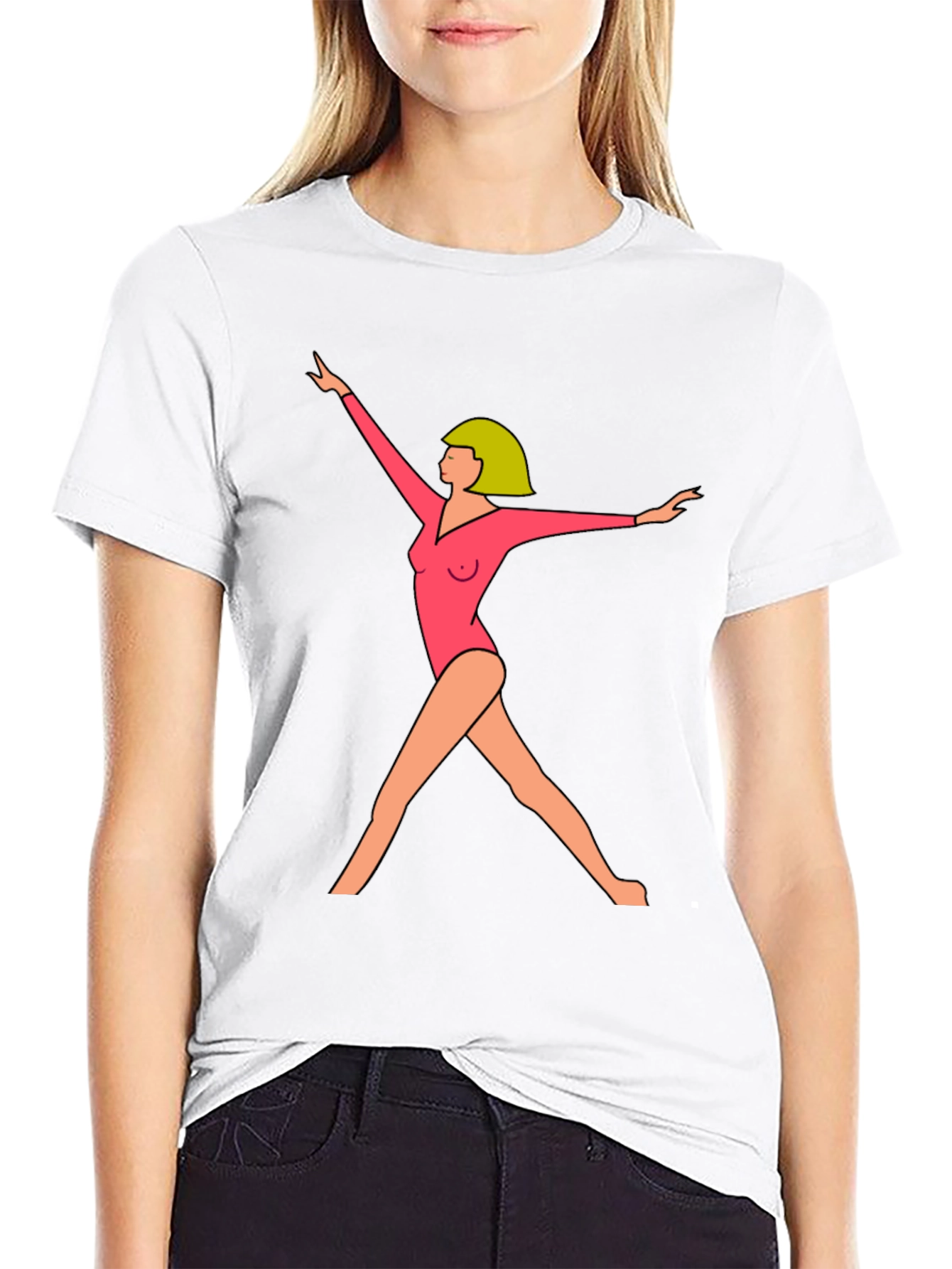 Gymnast Graphic Tee - Modern Artistic Design