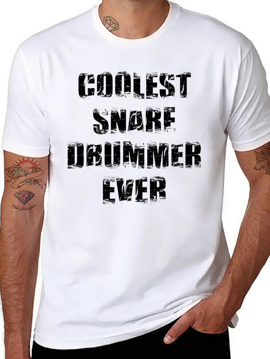Coolest Snare Drummer Ever Black T-Shirt
