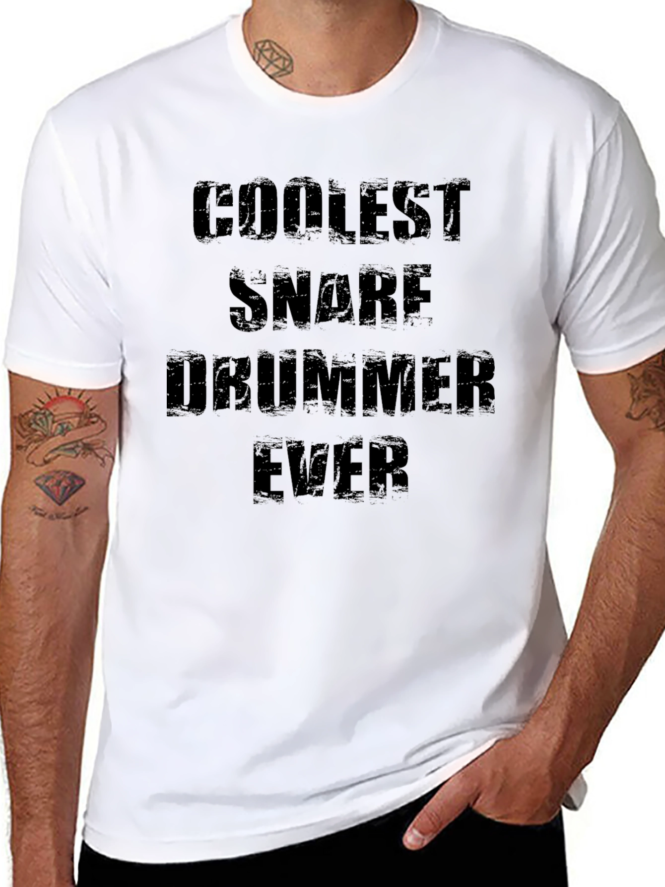 Coolest Snare Drummer Ever Black T-Shirt