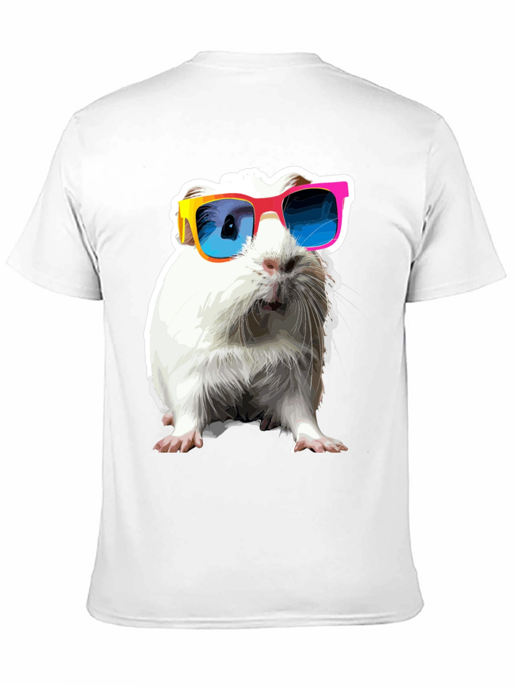 Cool Guinea Pig Graphic Tee - Black Cotton T-Shirt