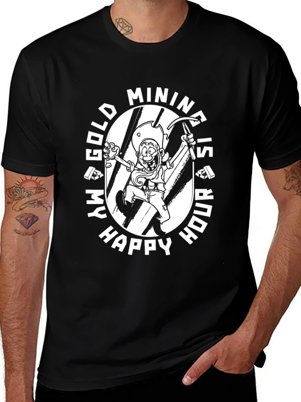 Gold Mining Happy Hour Graphic Tee