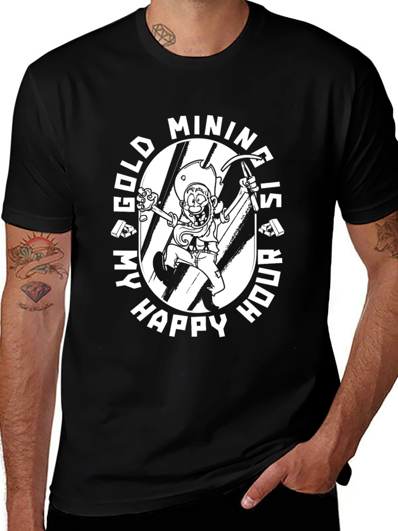 Gold Mining Happy Hour Graphic Tee