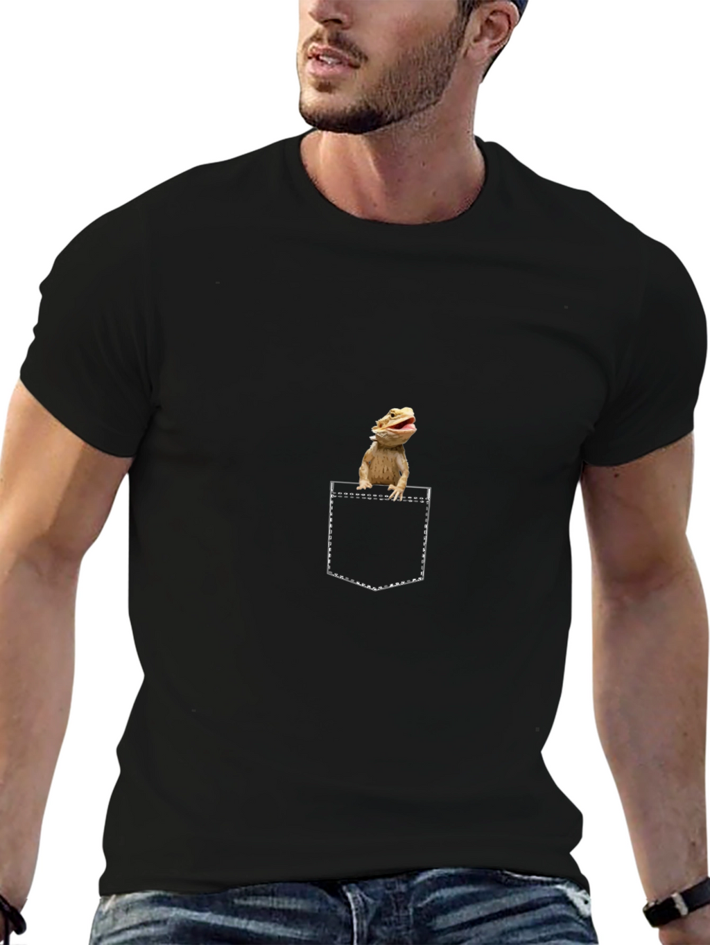 Bearded Dragon Pocket T-Shirt