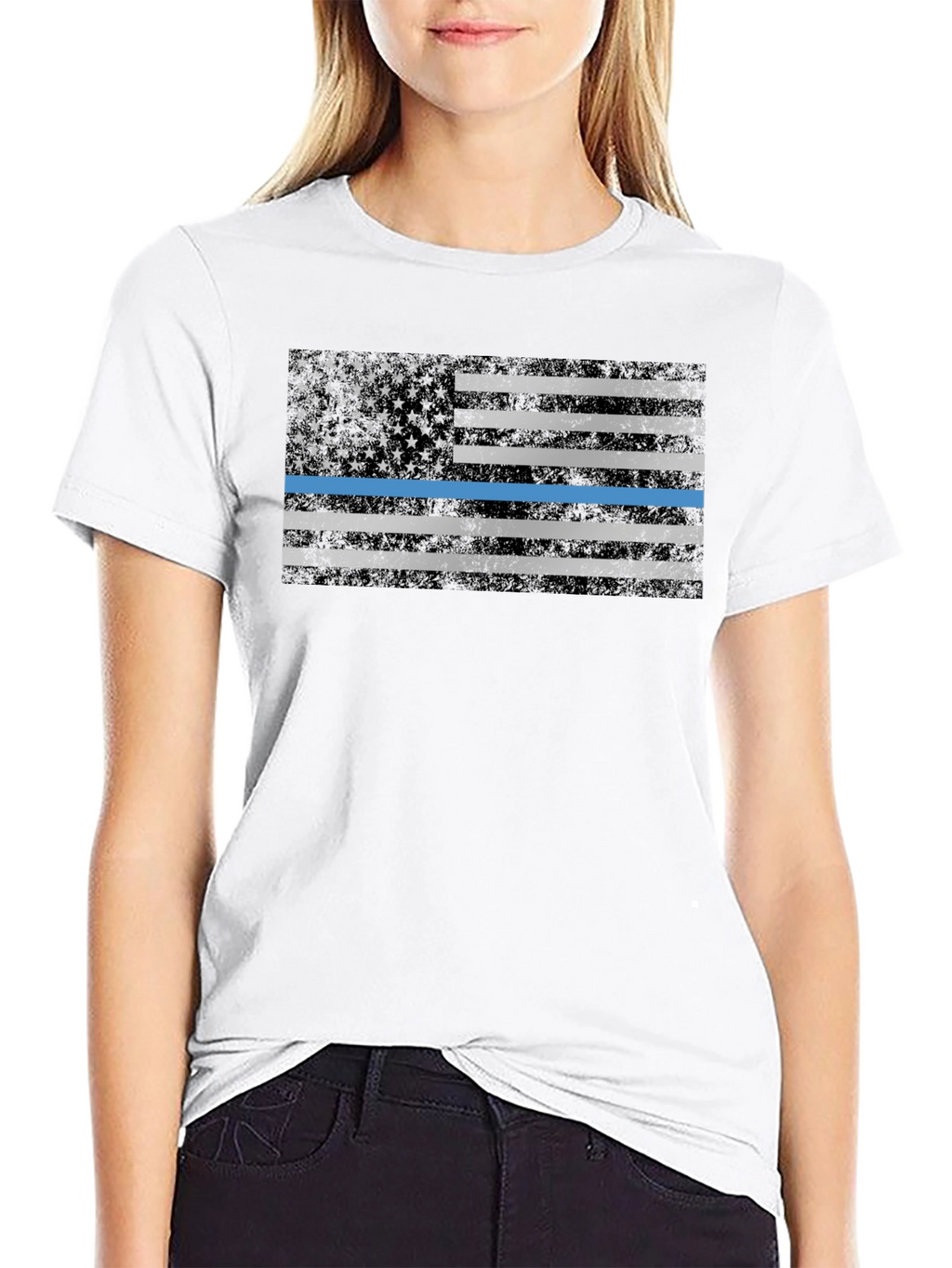 Thin Blue Line Flag T-Shirt