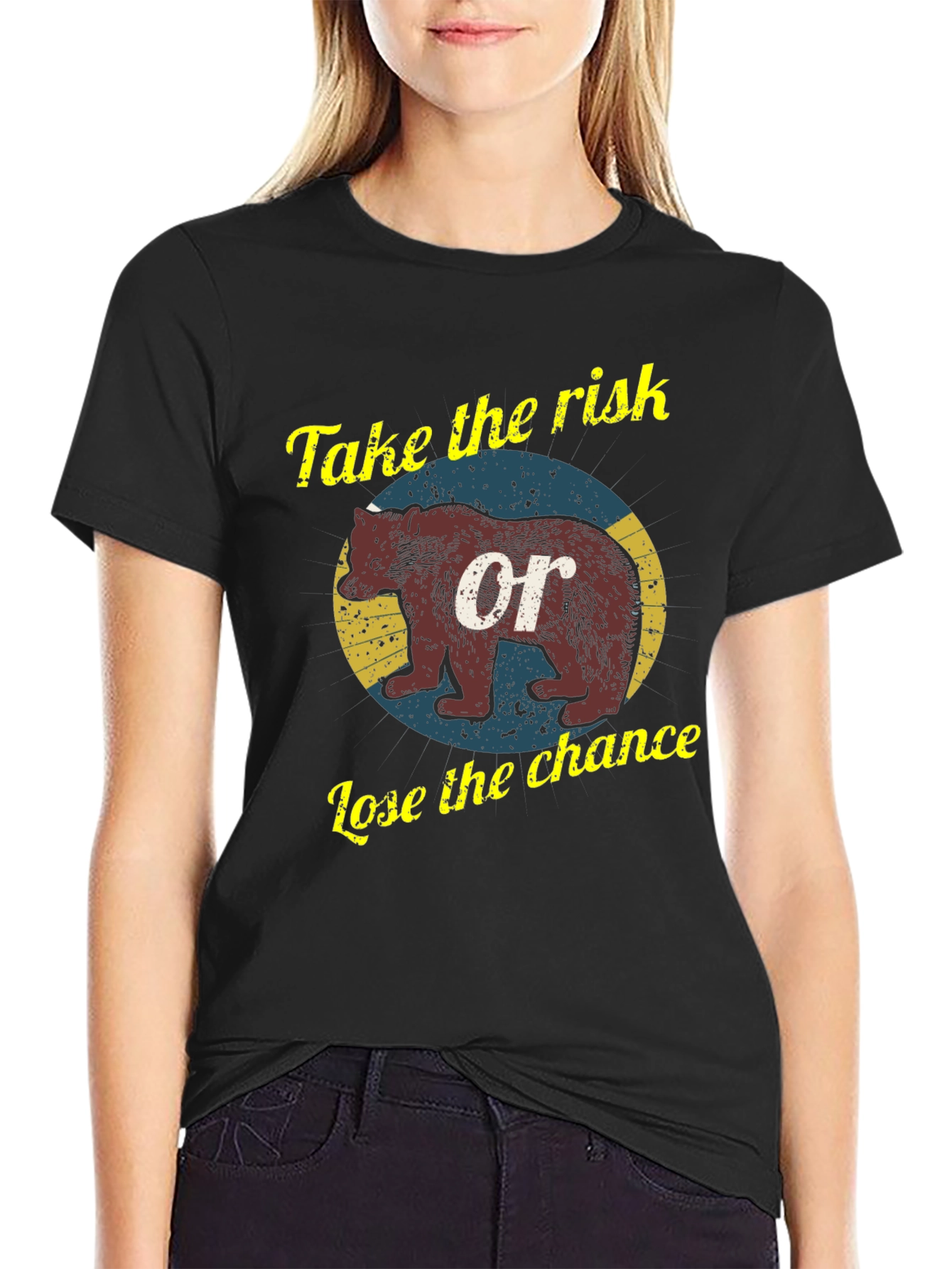 Risk Taker Graphic Tee - Bear Design