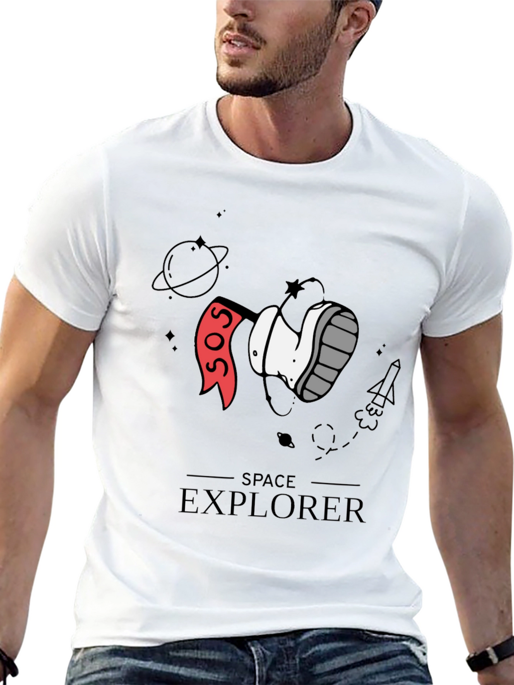 Space Explorer Graphic T-Shirt