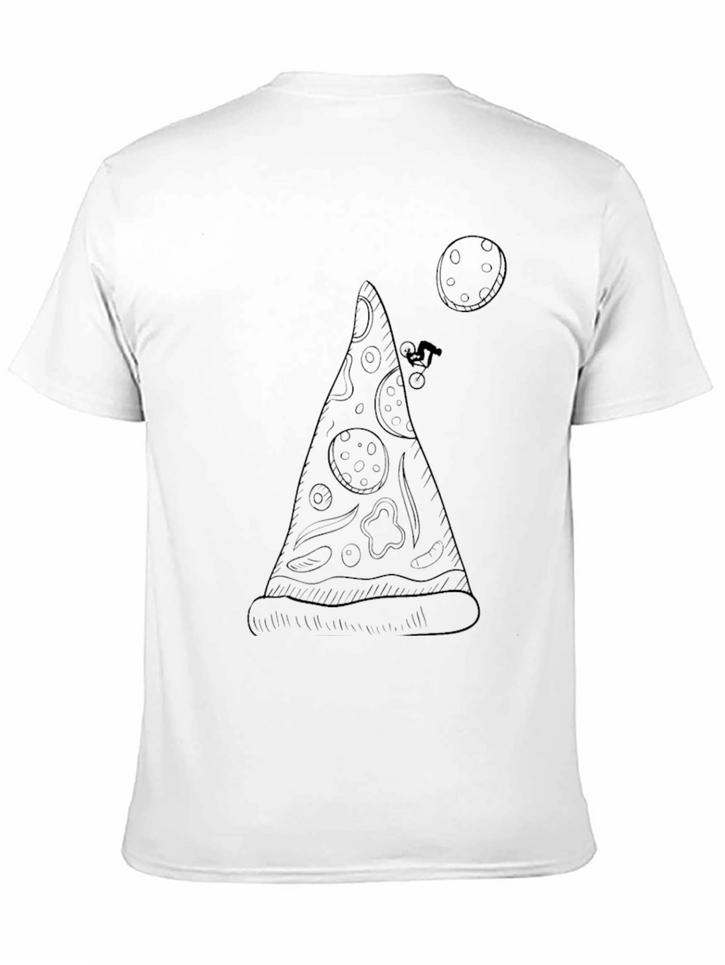 Pizza Slice T-Shirt - Mountain Bike Design