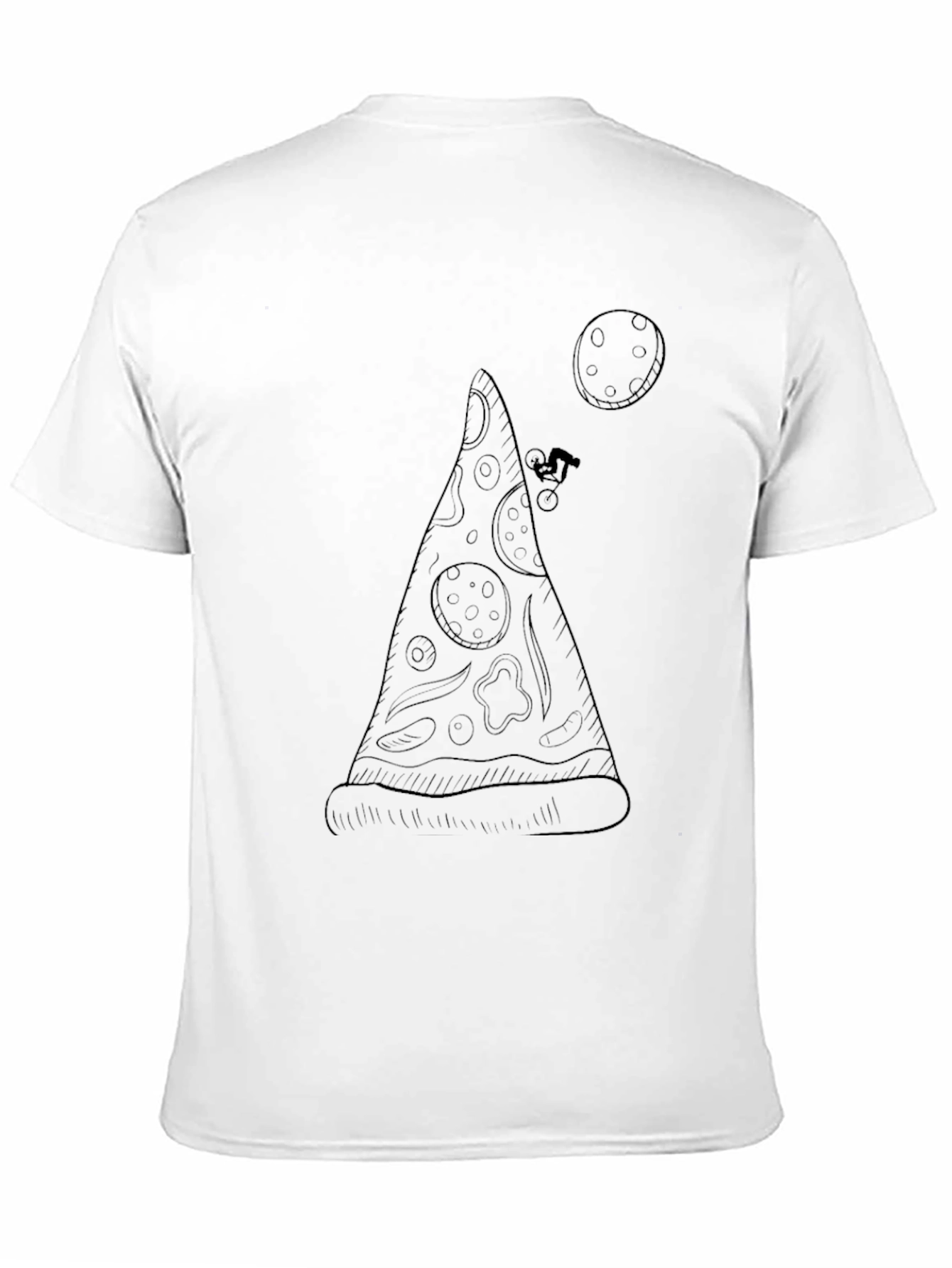 Pizza Slice T-Shirt - Mountain Bike Design