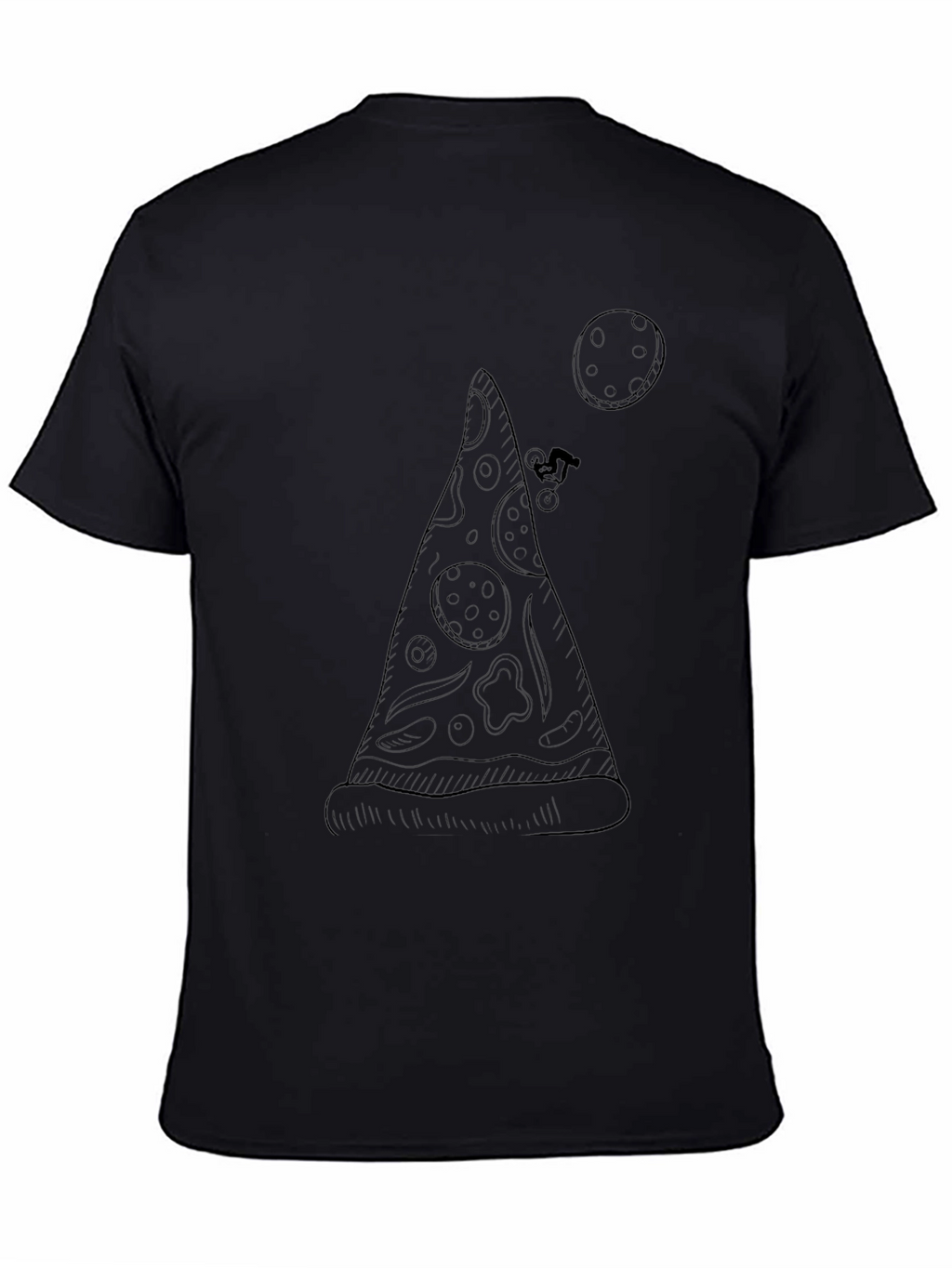 Pizza Slice T-Shirt - Mountain Bike Design