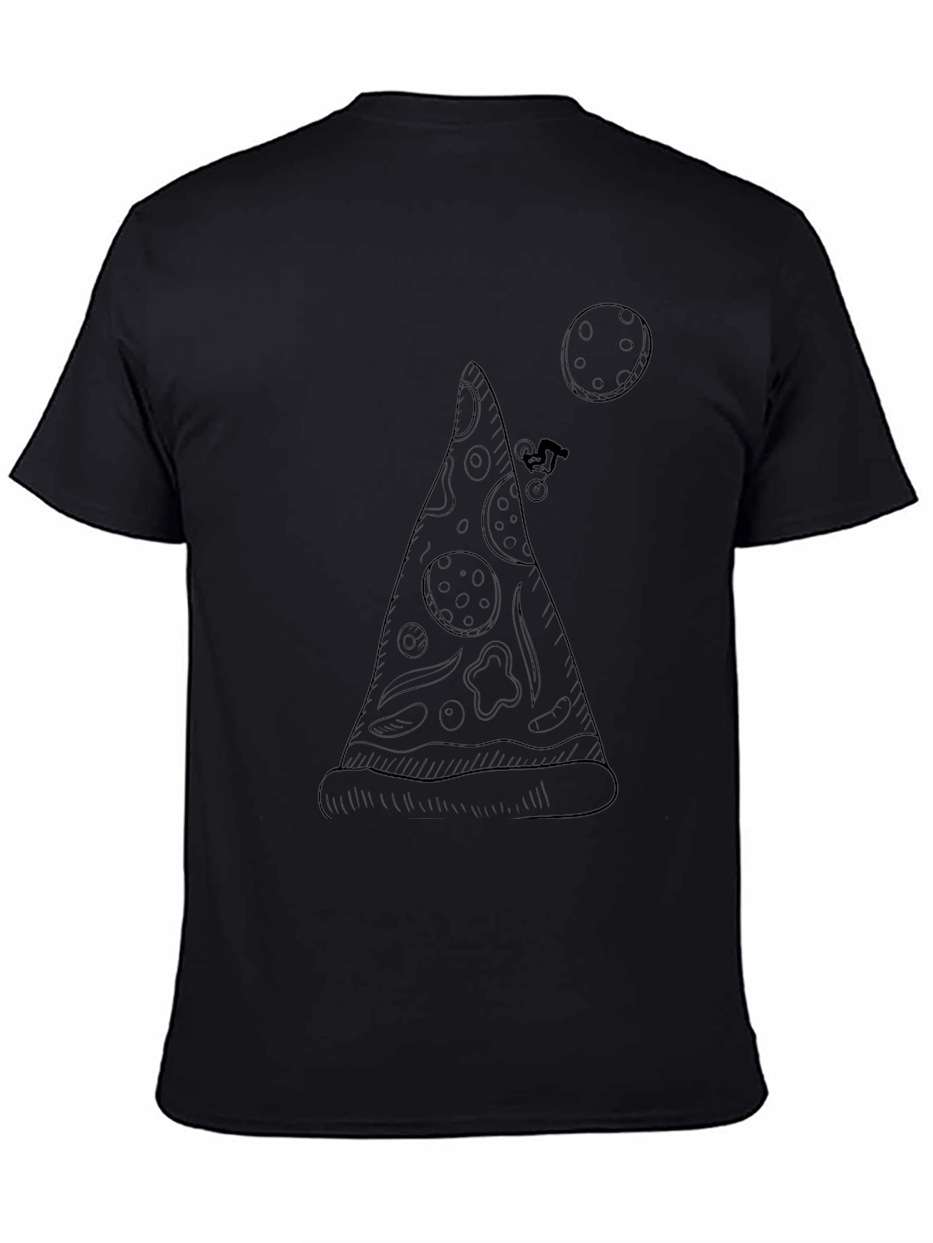 Pizza Slice T-Shirt - Mountain Bike Design