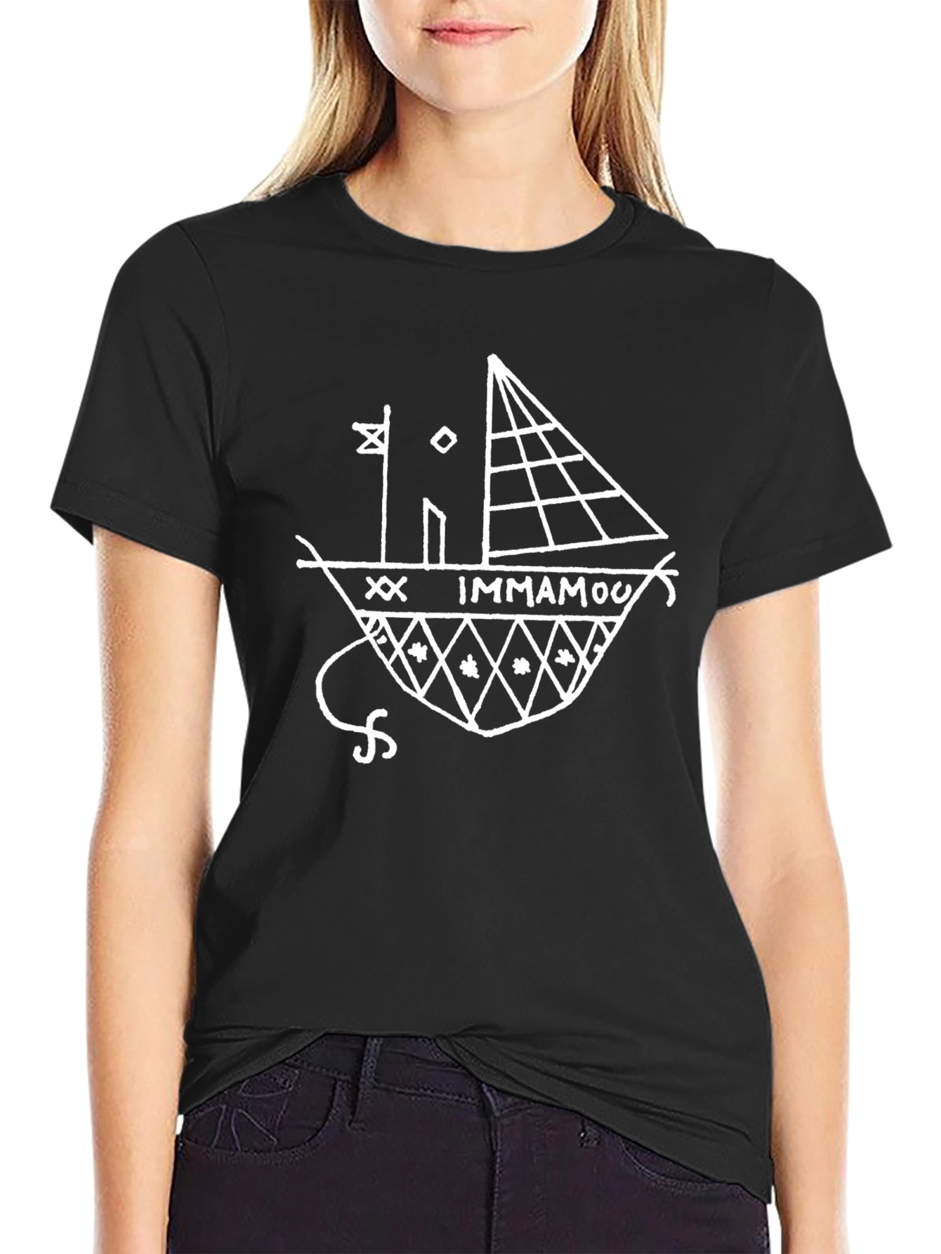 Immamou Ship Graphic T-Shirt