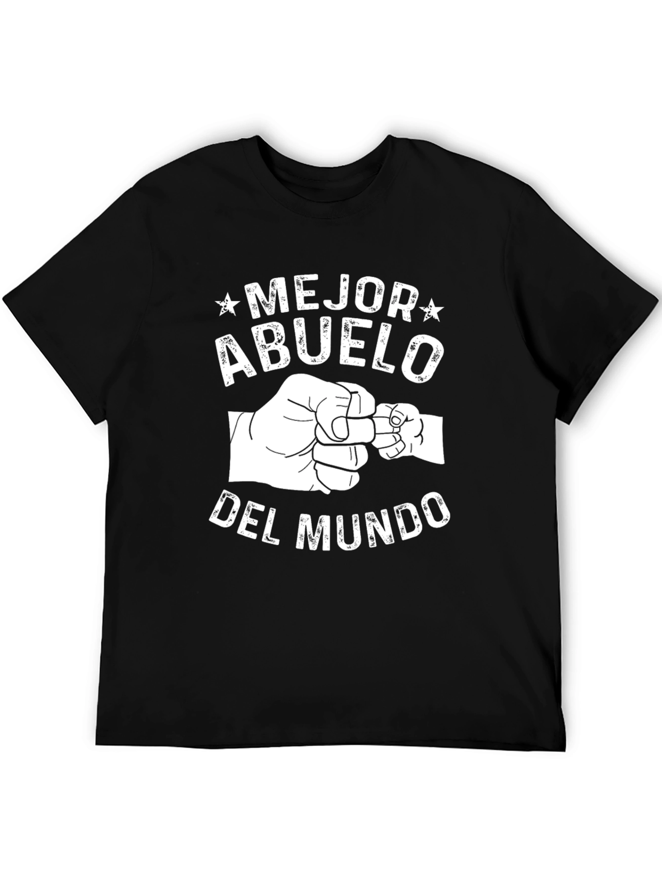 Mejor Abuelo Del Mundo Black T-Shirt